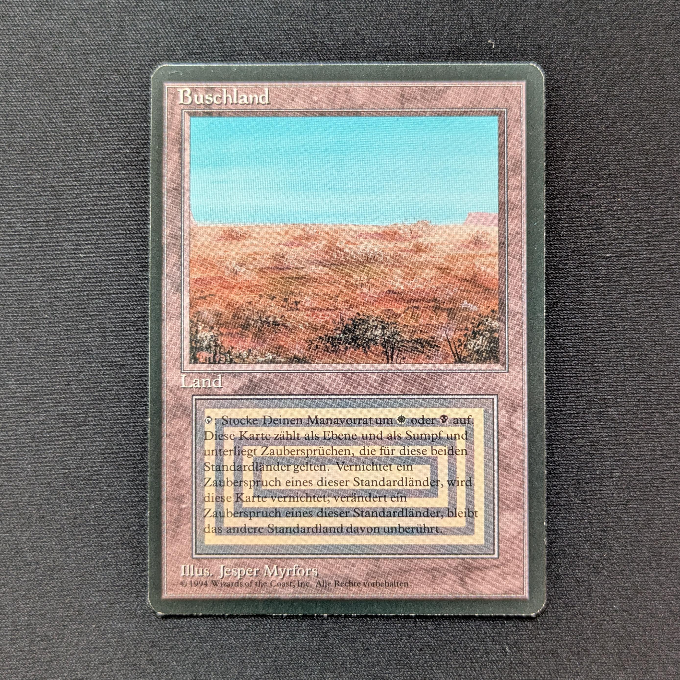 MTG Singles - Scrubland - Foreign Black Bordered - German - NM - 28733