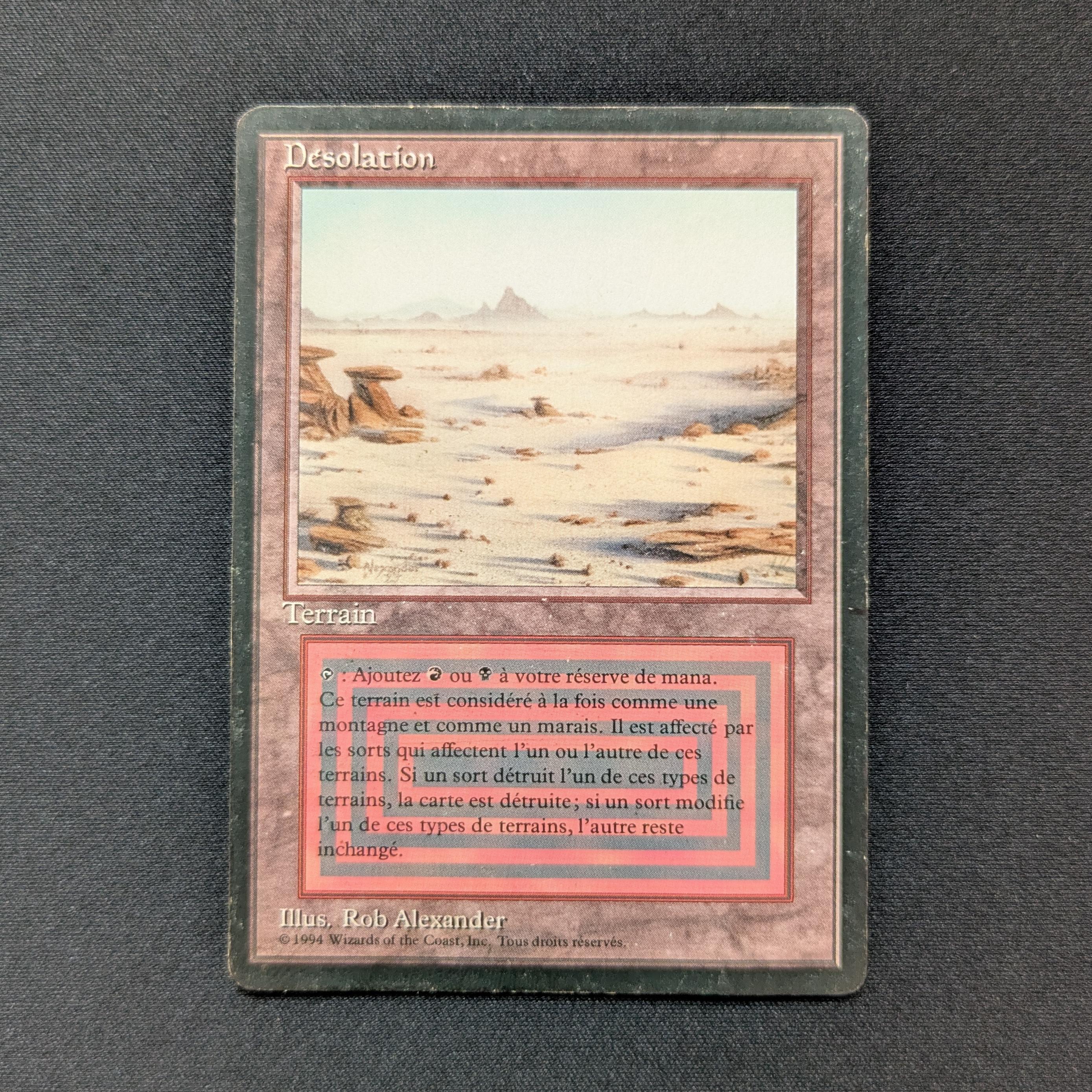 MTG Singles - Badlands - Foreign Black Bordered - French - PO - INKED - 28736