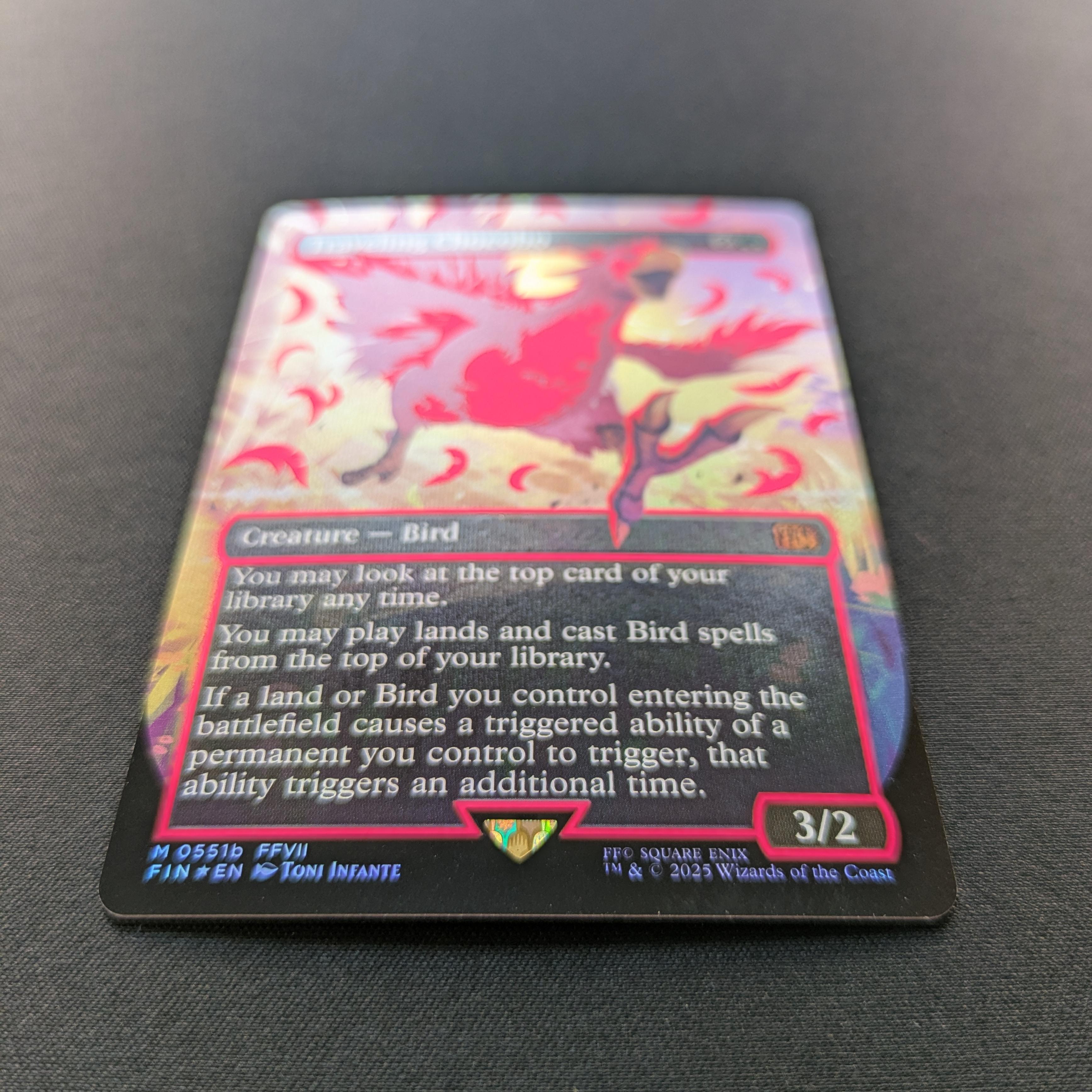 MTG Singles - [FOIL] Traveling Chocobo (Neon Ink Pink) - Magic: The Gathering - FINAL FANTASY: Extras - NM - 