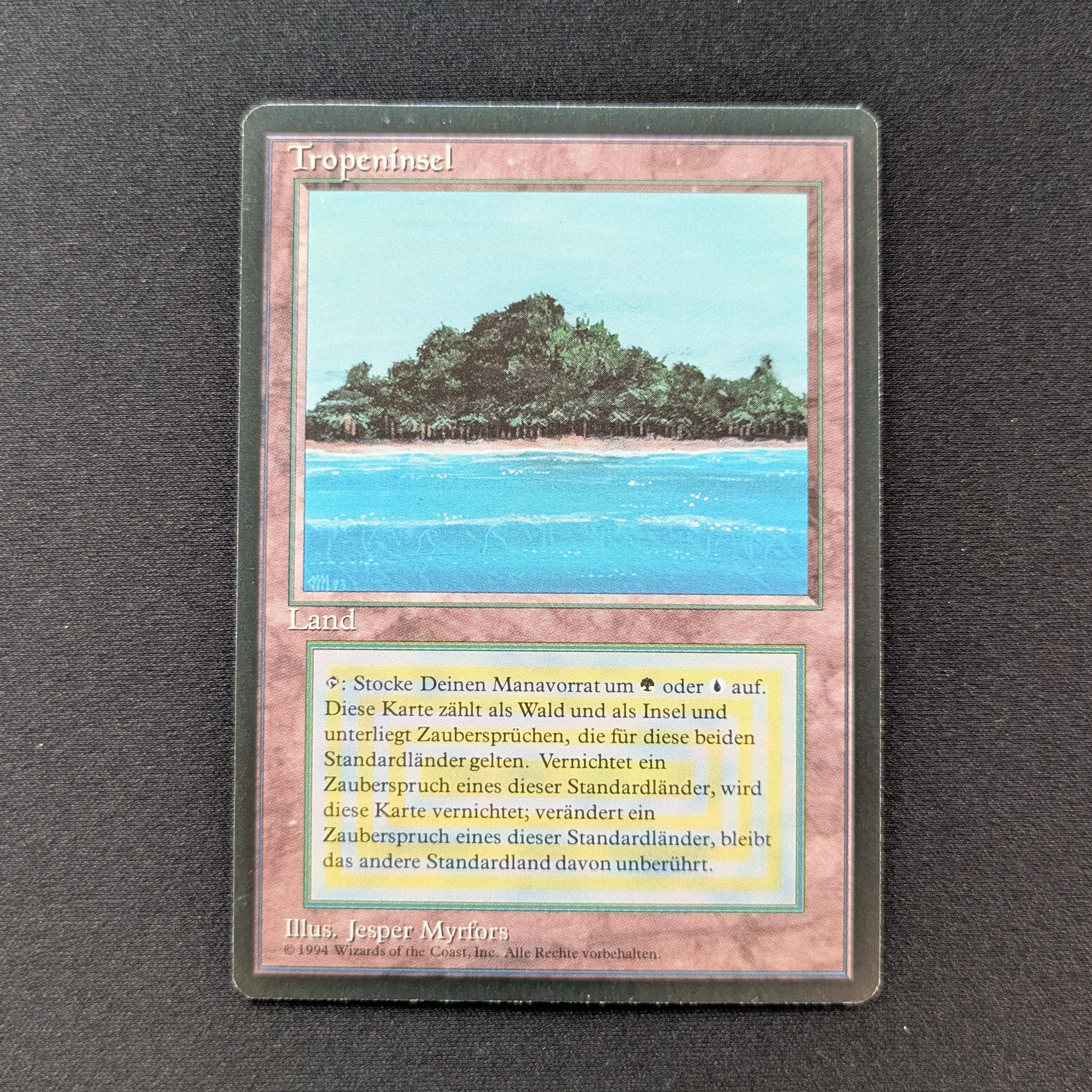 MTG Singles - Tropical Island - Foreign Black Bordered - German - EX - 28813