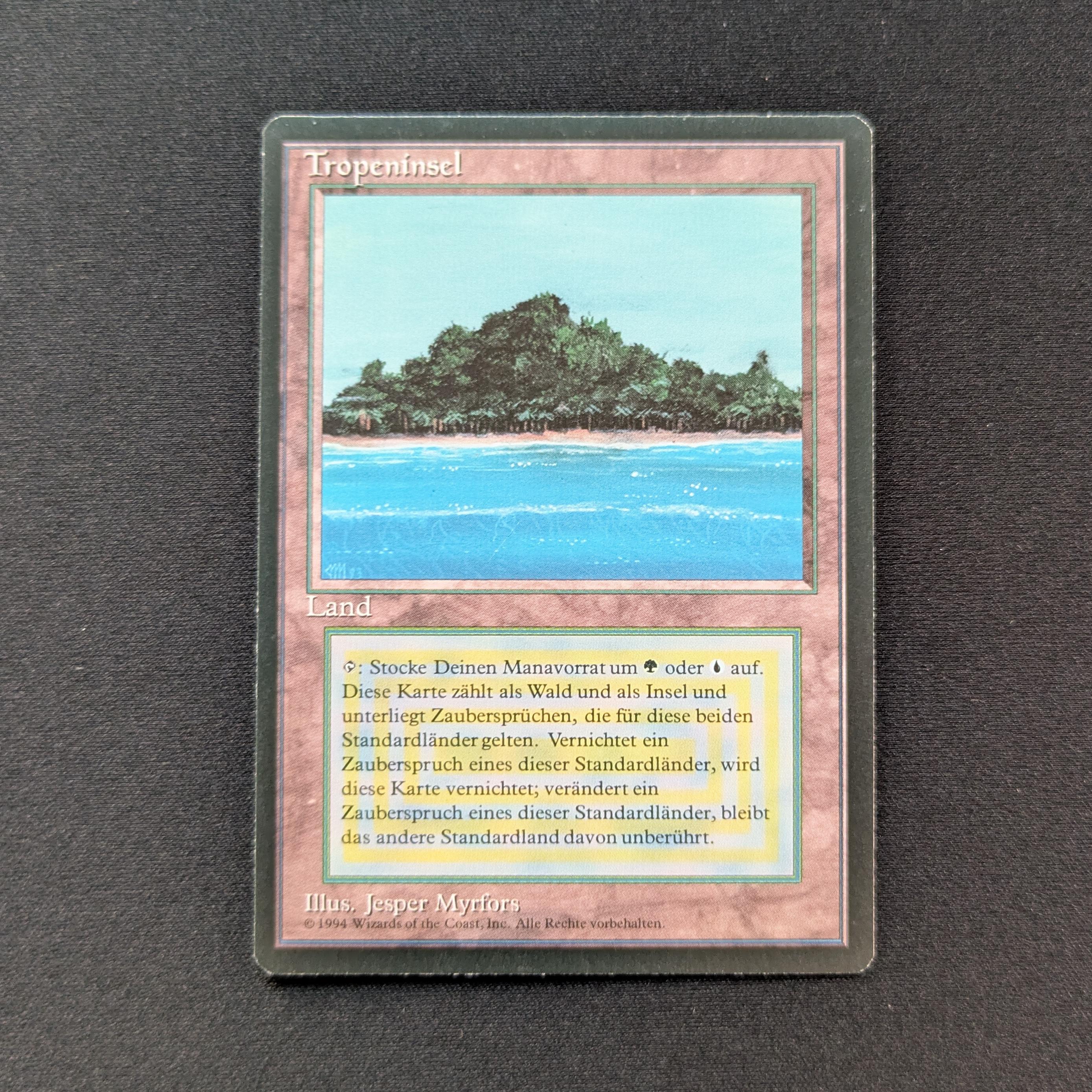 MTG Singles - Tropical Island - Foreign Black Bordered - German - GD - 28814