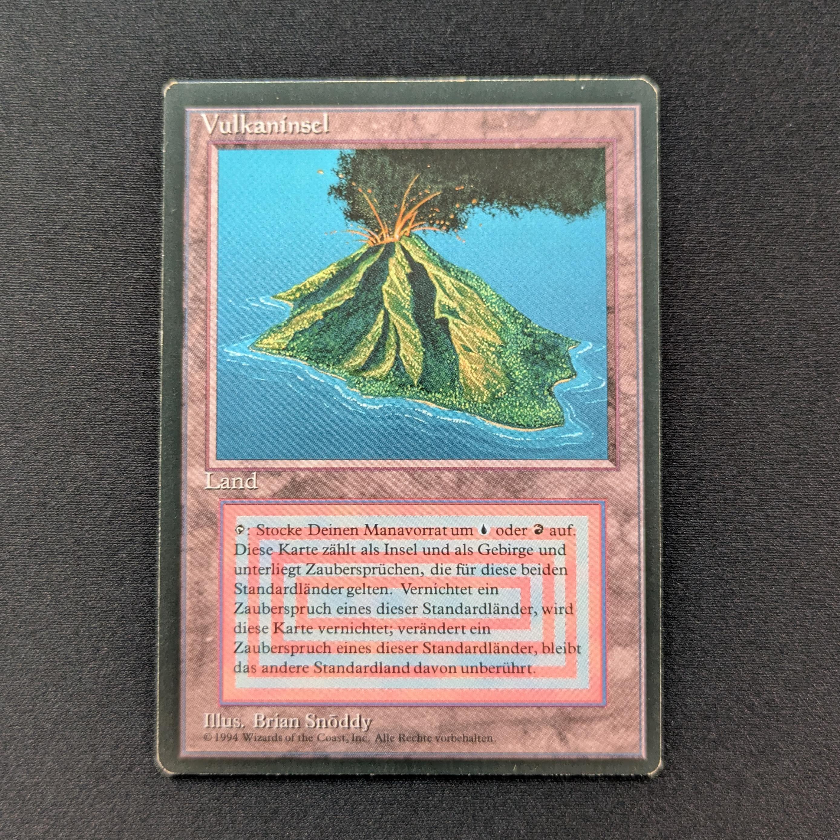 MTG Singles - Volcanic Island - Foreign Black Bordered - German - EX - 28819
