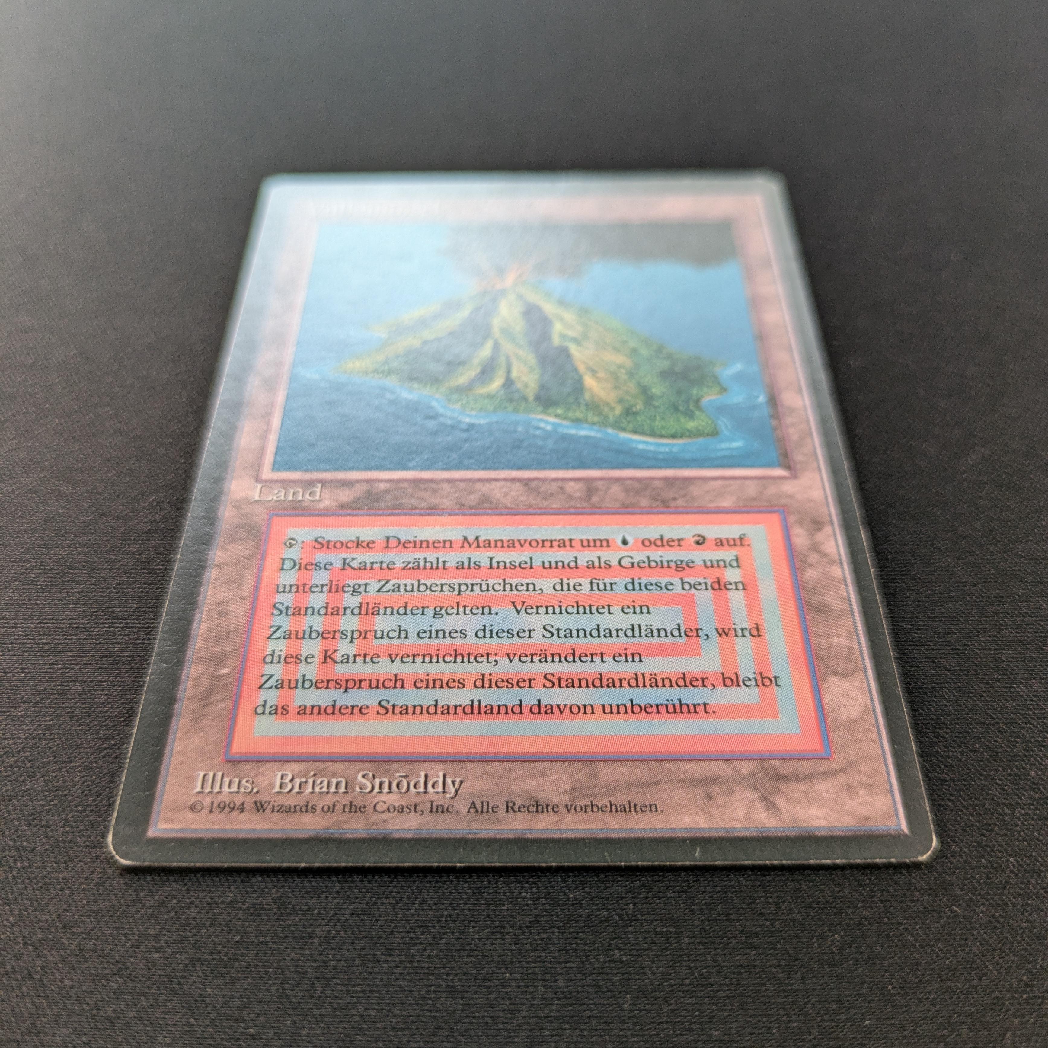 MTG Singles - Volcanic Island - Foreign Black Bordered - 