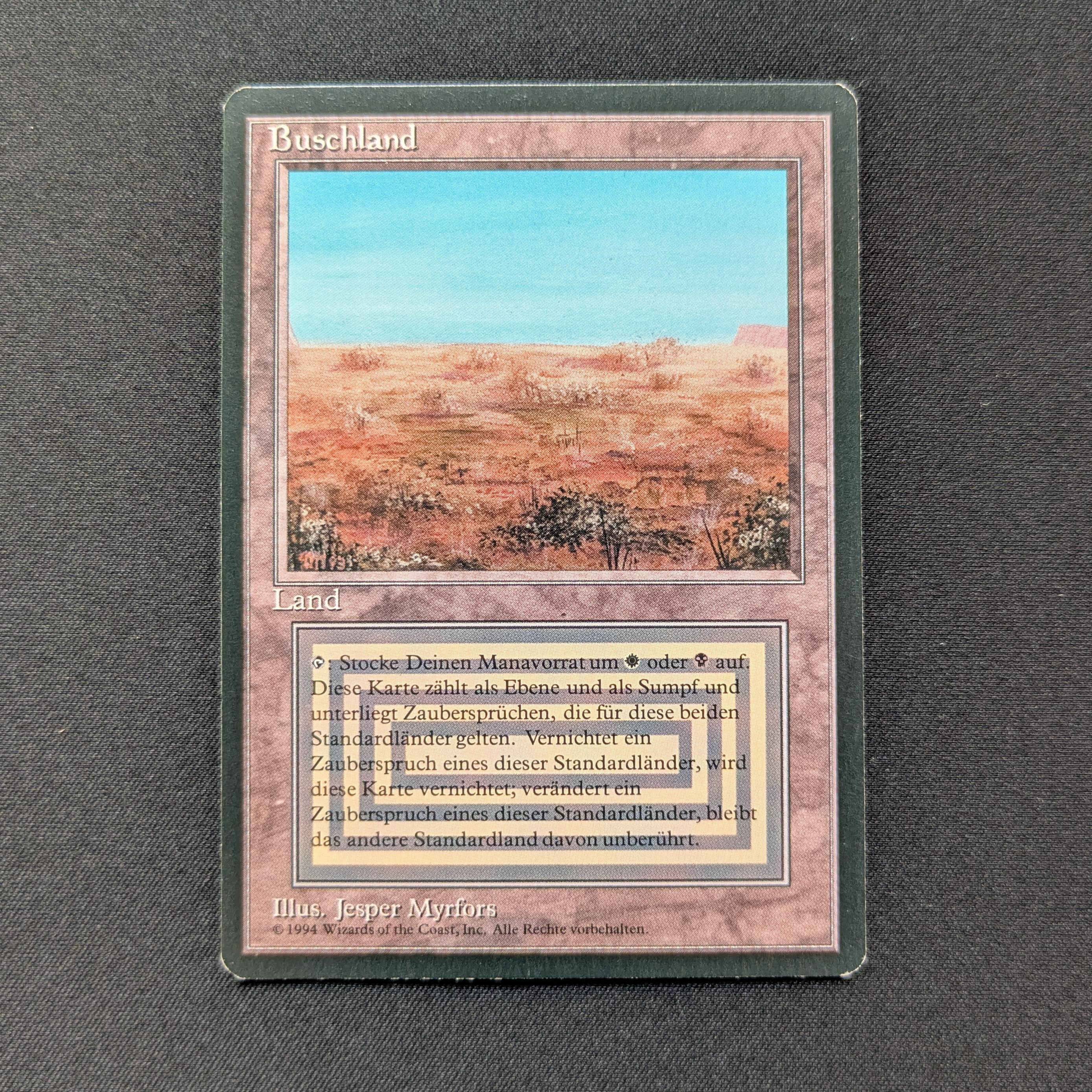 MTG Singles - Scrubland - Foreign Black Bordered - 
