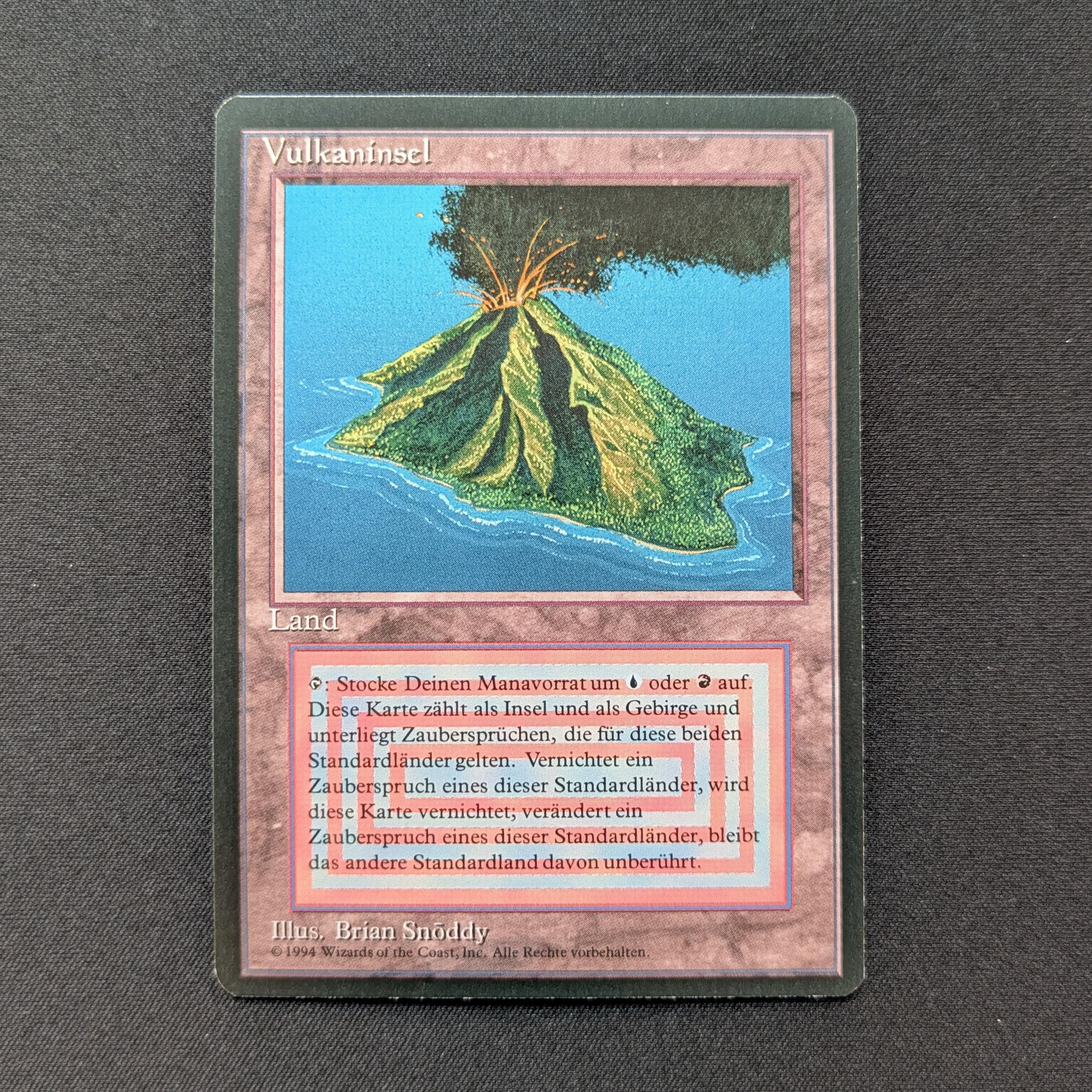 MTG Singles - Volcanic Island - Foreign Black Bordered - German - NM - 28891