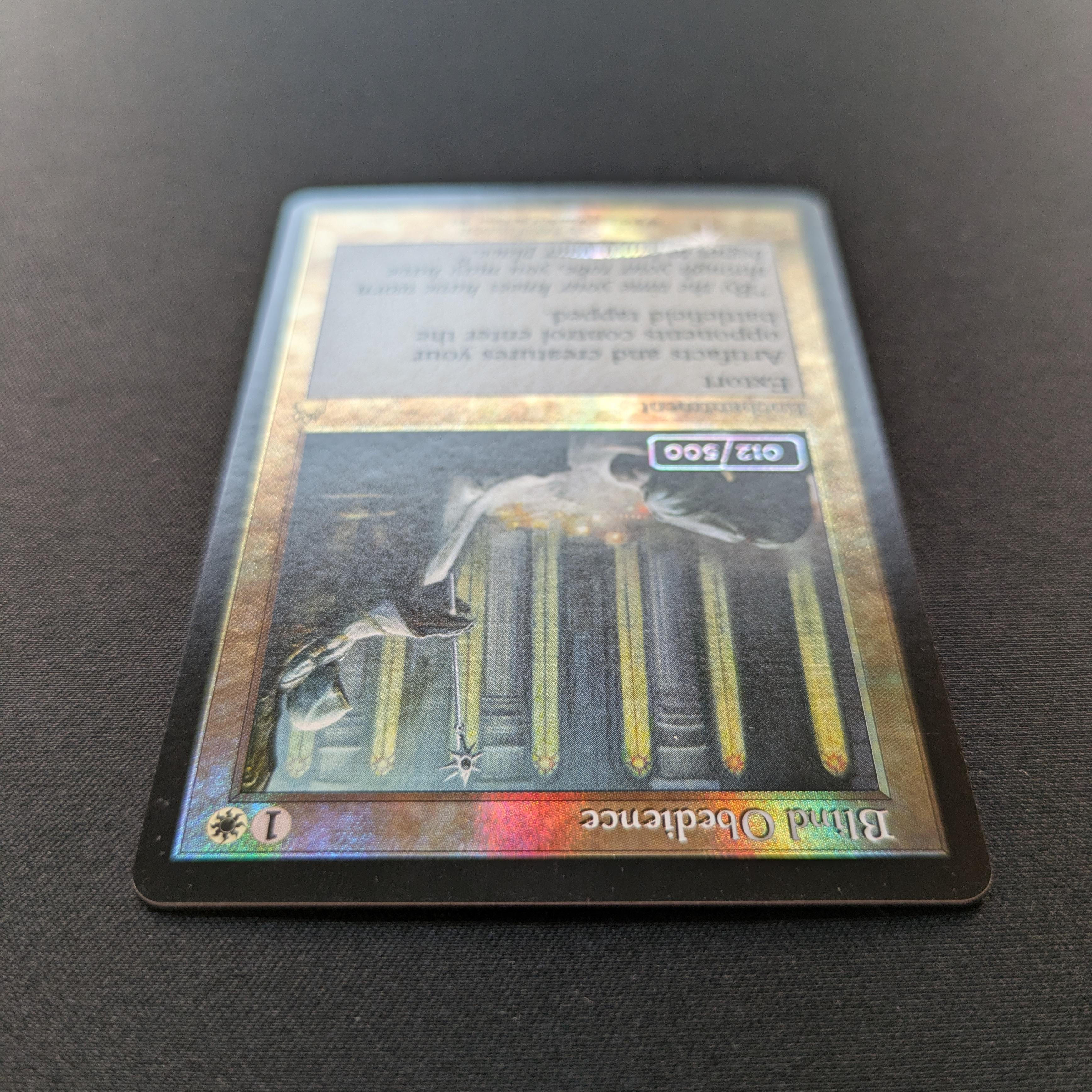 MTG Singles - [FOIL] Blind Obedience (Serialized) - Ravnica Remastered: Extras - NM - 