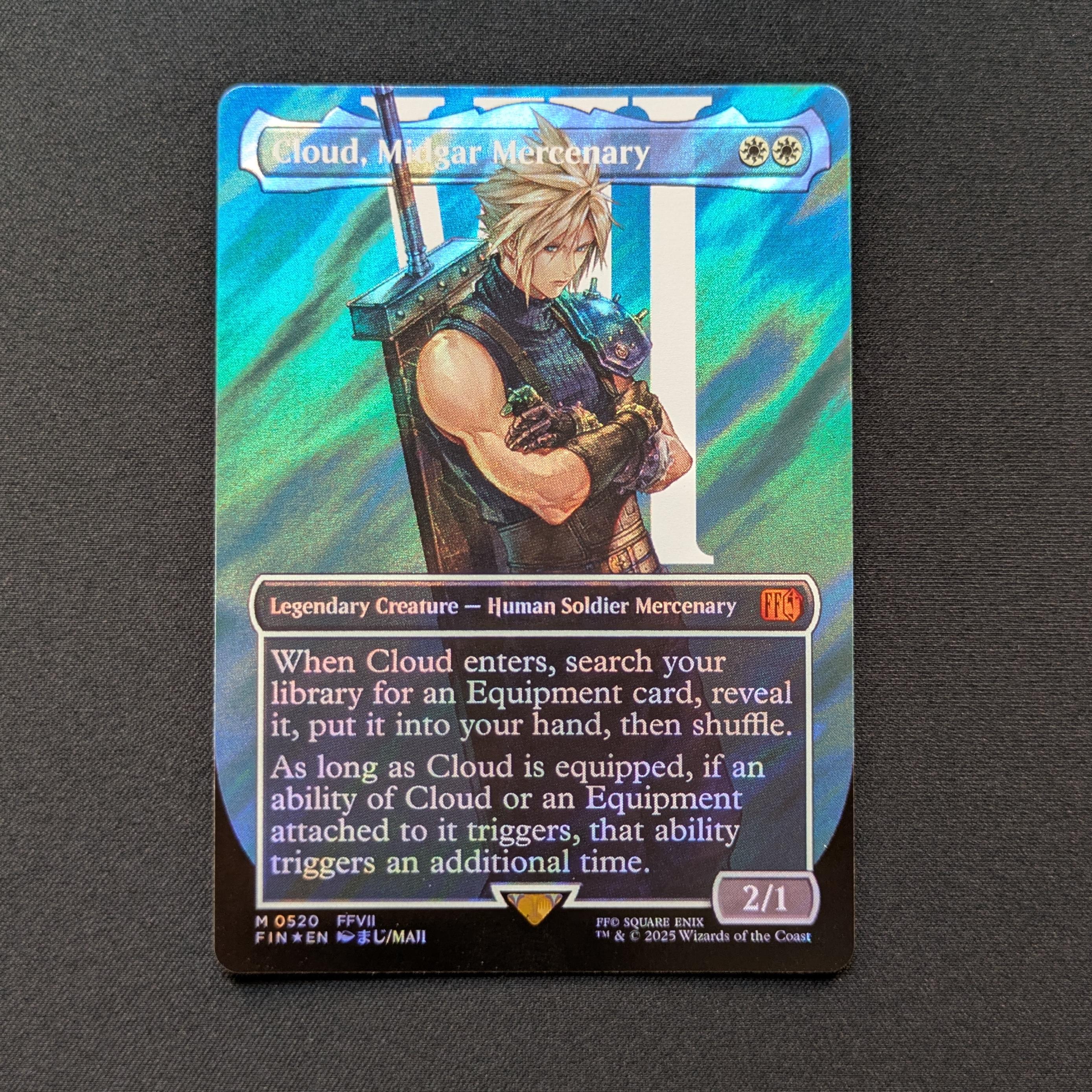 [FOIL] Cloud, Midgar Mercenary (Surge Foil) - Magic: The Gathering - FINAL FANTASY: Extras - NM