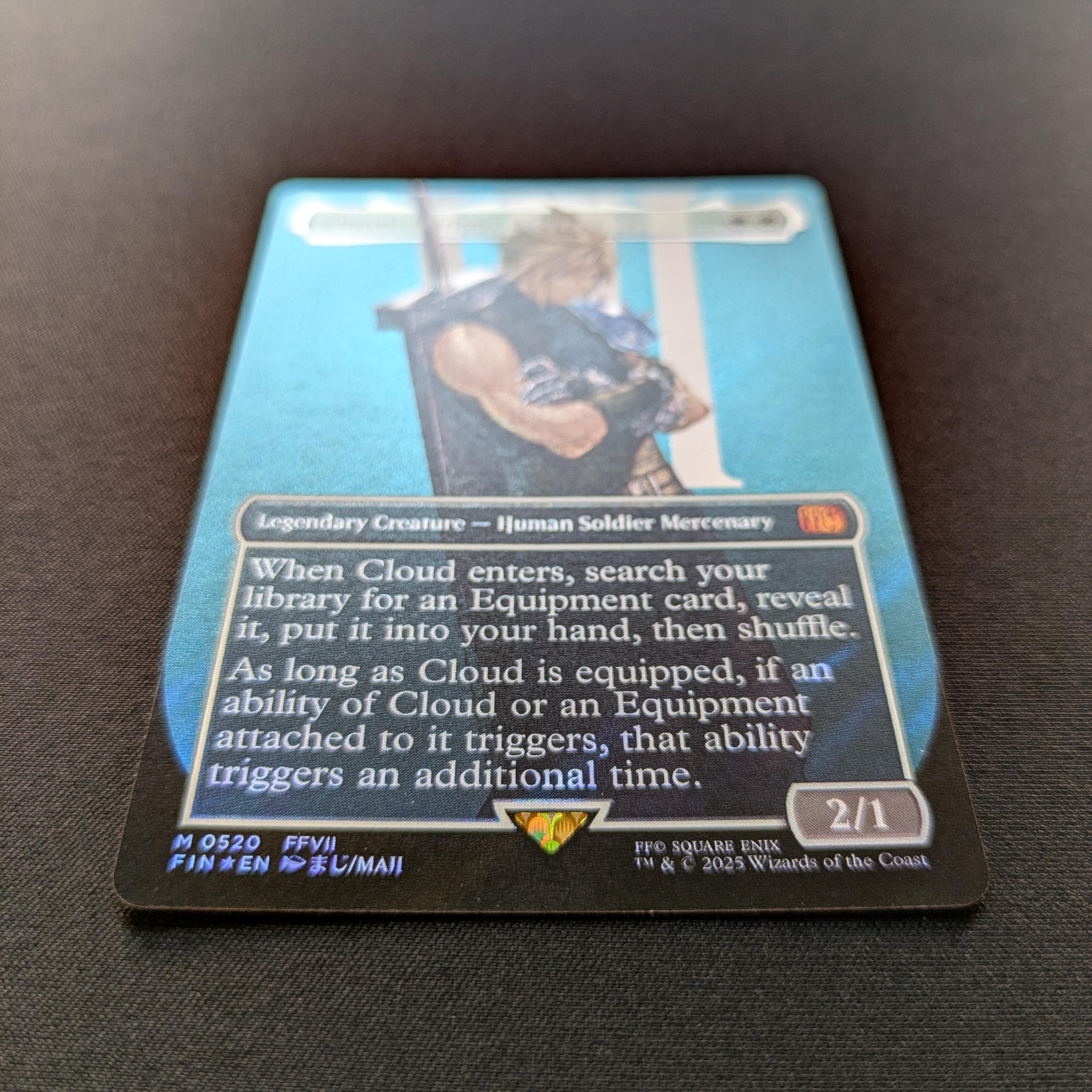 MTG Singles - [FOIL] Cloud, Midgar Mercenary (Surge Foil) - Magic: The Gathering - FINAL FANTASY: Extras - NM - 