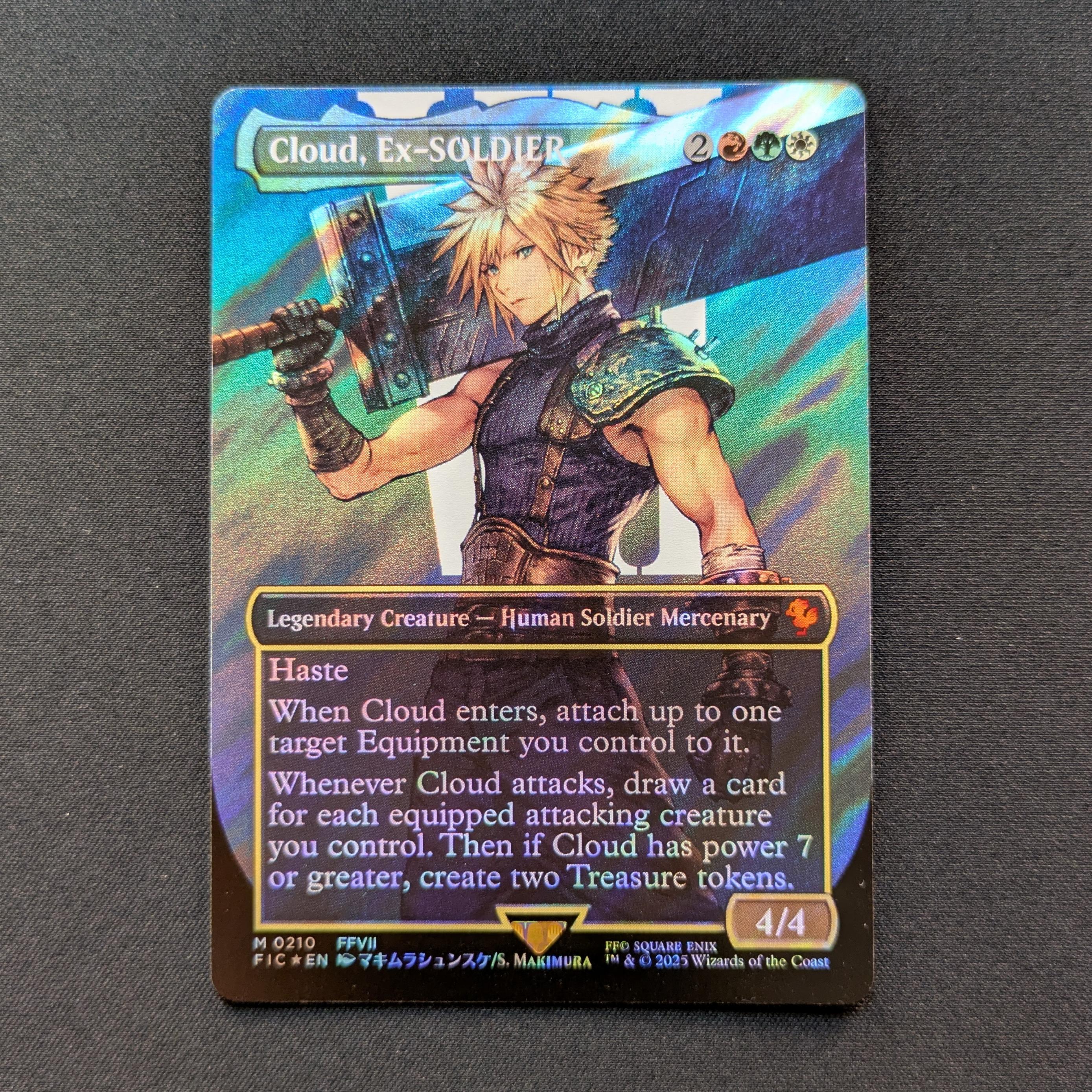 MTG Singles - [FOIL] Cloud, Ex-SOLDIER (Surge Foil) - Commander: Magic: The Gathering - FINAL FANTASY: Extras - NM - 