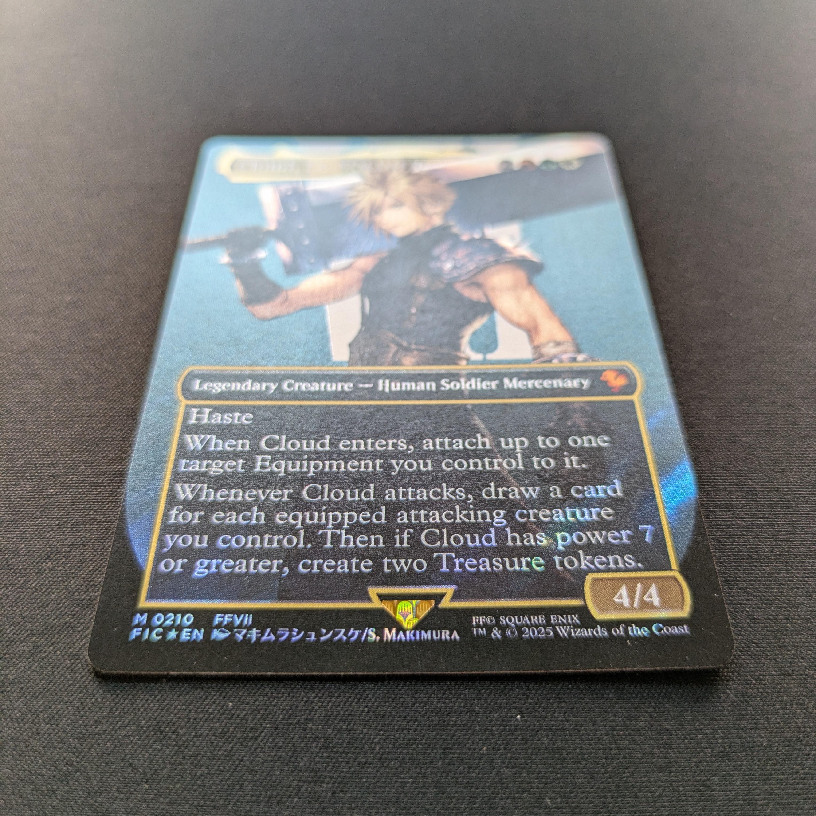 MTG Singles - [FOIL] Cloud, Ex-SOLDIER (Surge Foil) - Commander: Magic: The Gathering - FINAL FANTASY: Extras - NM - 