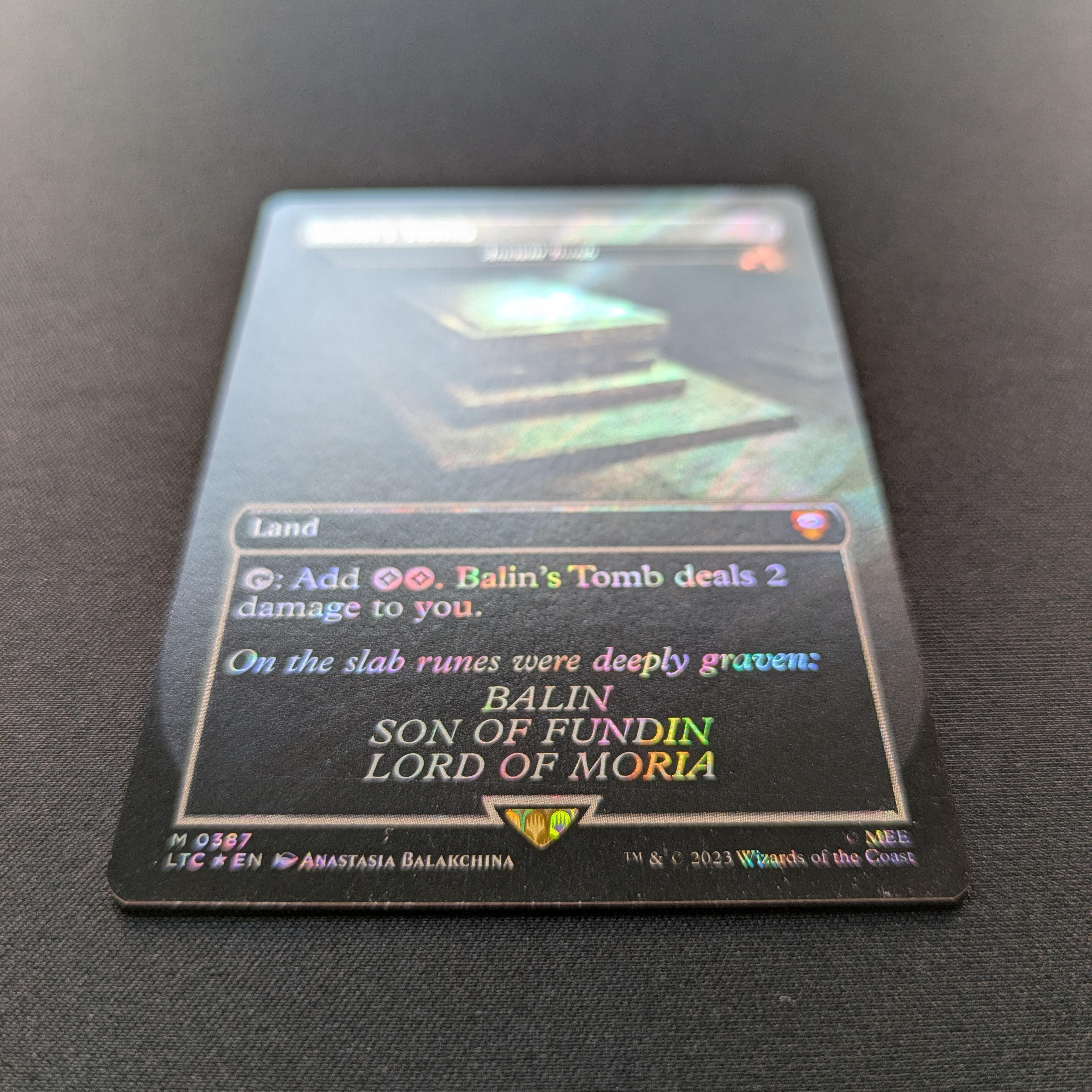 MTG Singles - [FOIL] Ancient Tomb (Surge Foil) - Commander: The Lord of the Rings: Tales of Middle-earth: Extras - NM - 