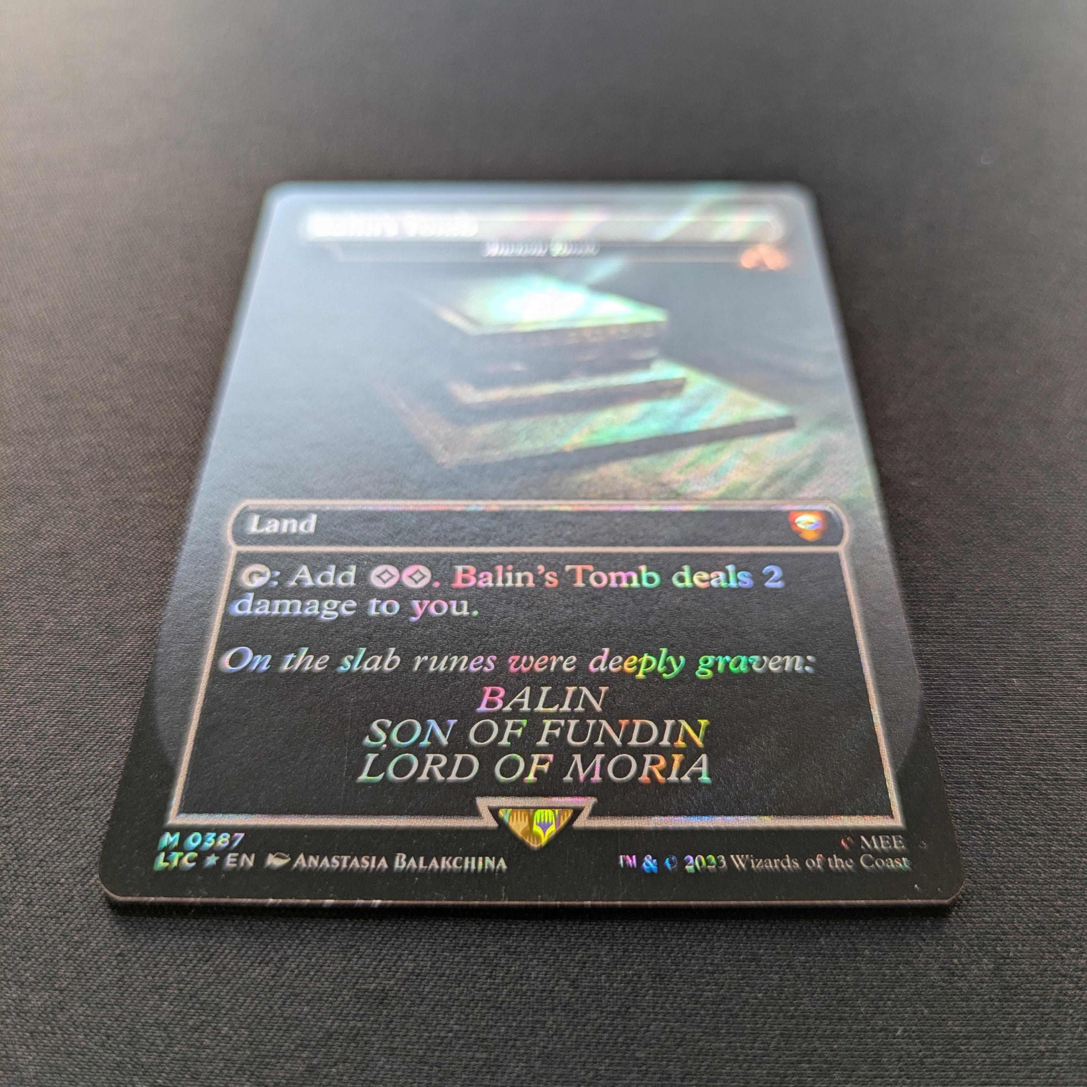 MTG Singles - [FOIL] Ancient Tomb (Surge Foil) - Commander: The Lord of the Rings: Tales of Middle-earth: Extras - NM - 