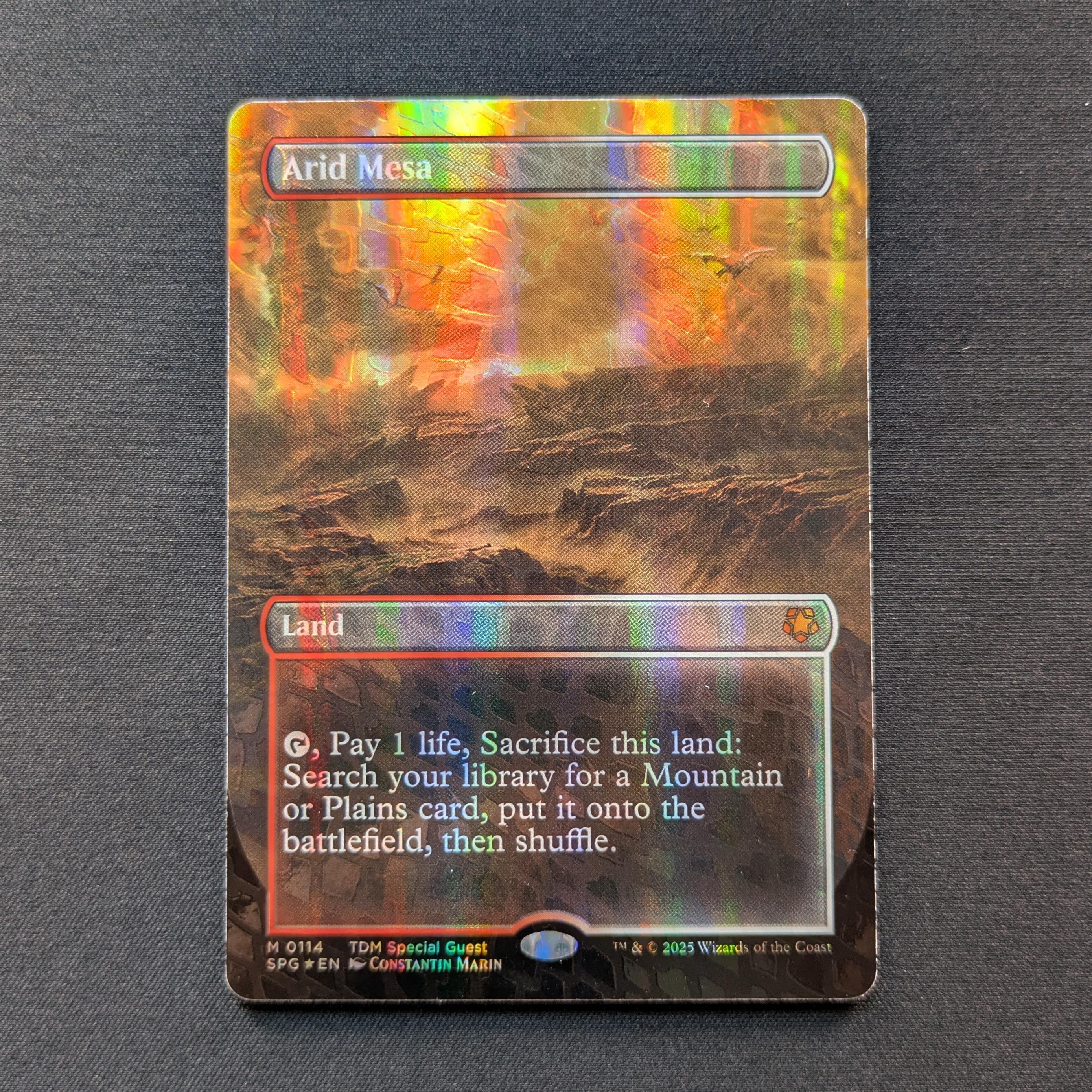 MTG Singles - [FOIL] Arid Mesa (Dragonscale Foil) - Special Guests - NM - 