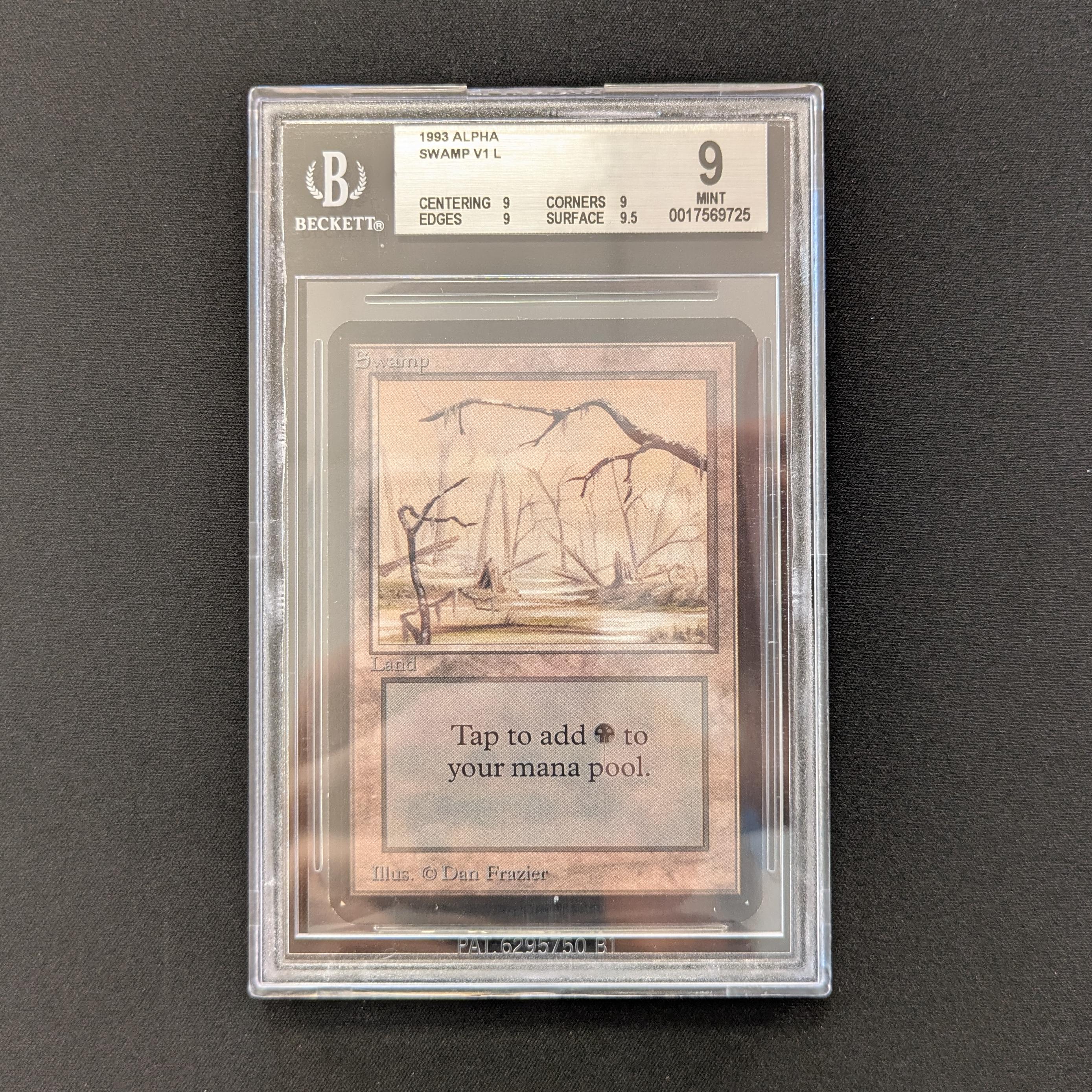 MTG Singles - Swamp (V.1) - Alpha - BGS 9 - 