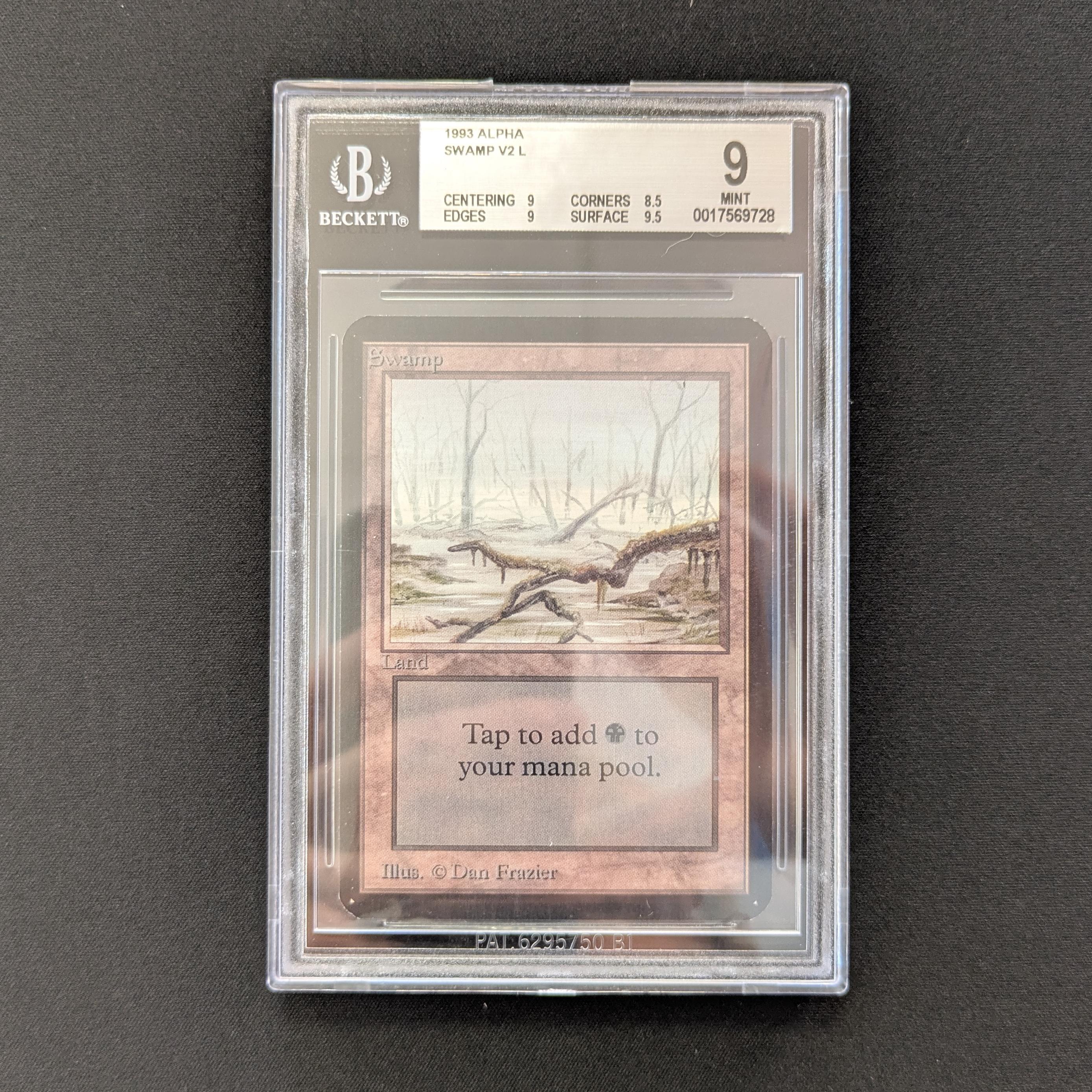 MTG Singles - Swamp (V.2) - Alpha - BGS 9 - 