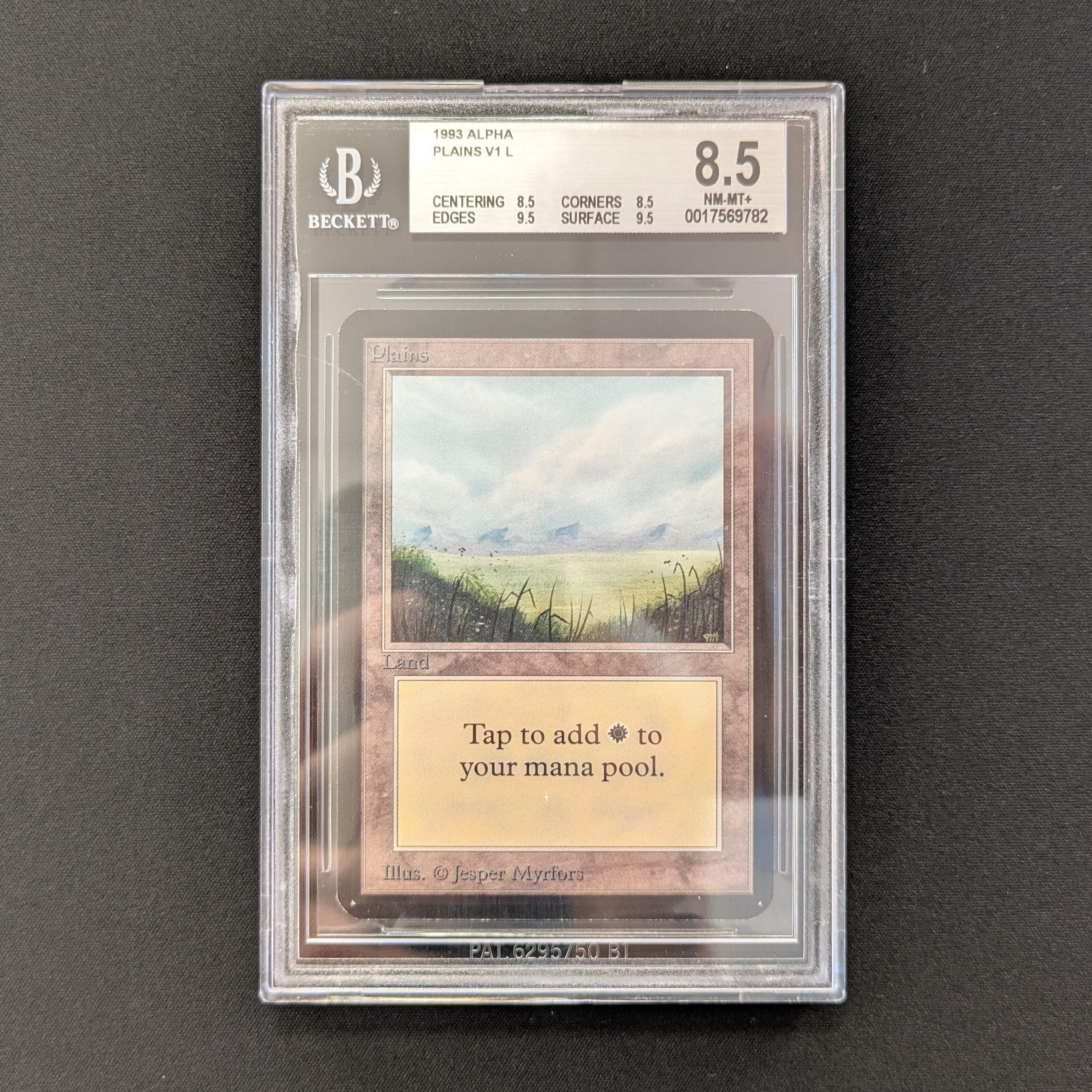 MTG Singles - Plains (V.1) - Alpha - BGS 8.5 - 
