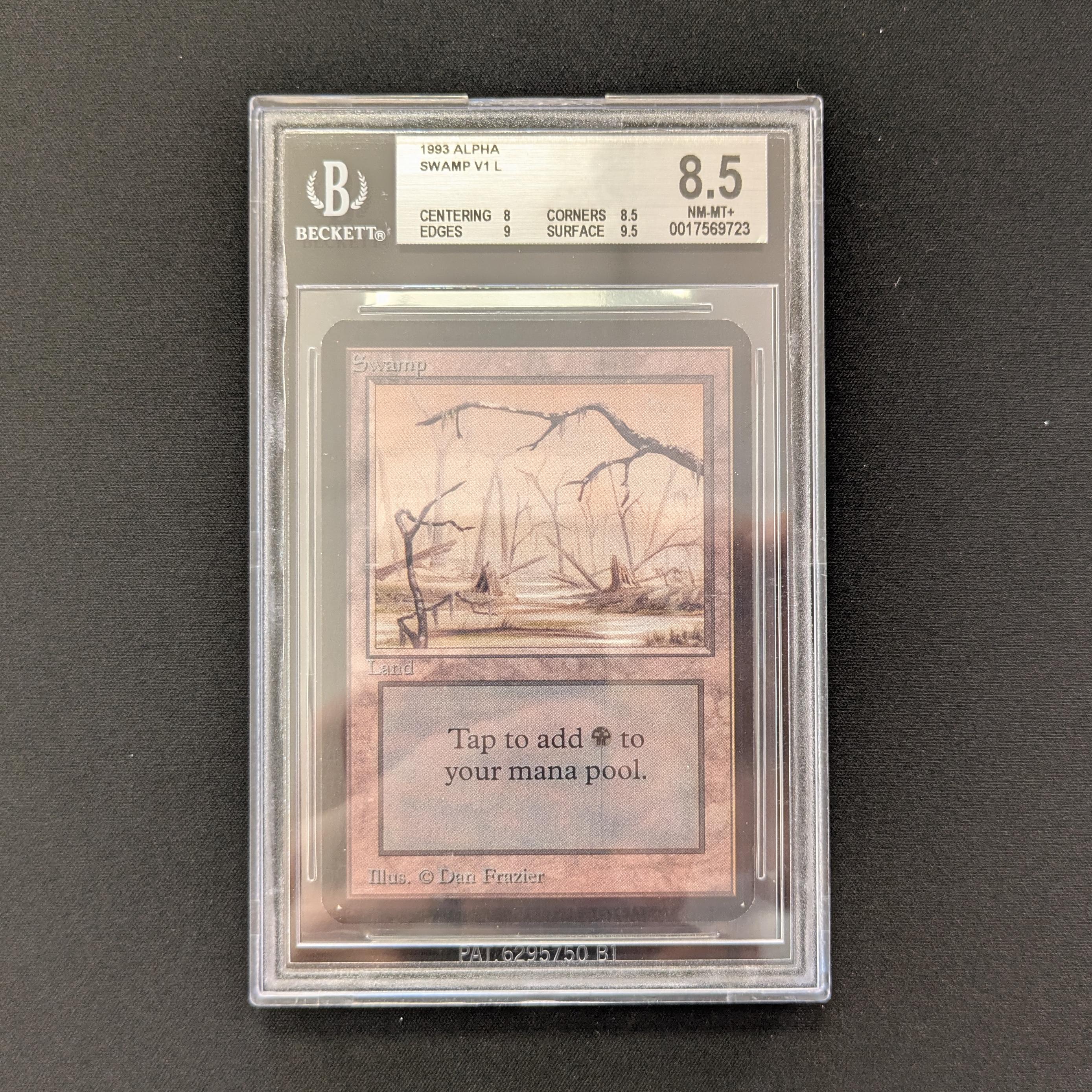 MTG Singles - Swamp (V.1) - Alpha - BGS 8.5 - 