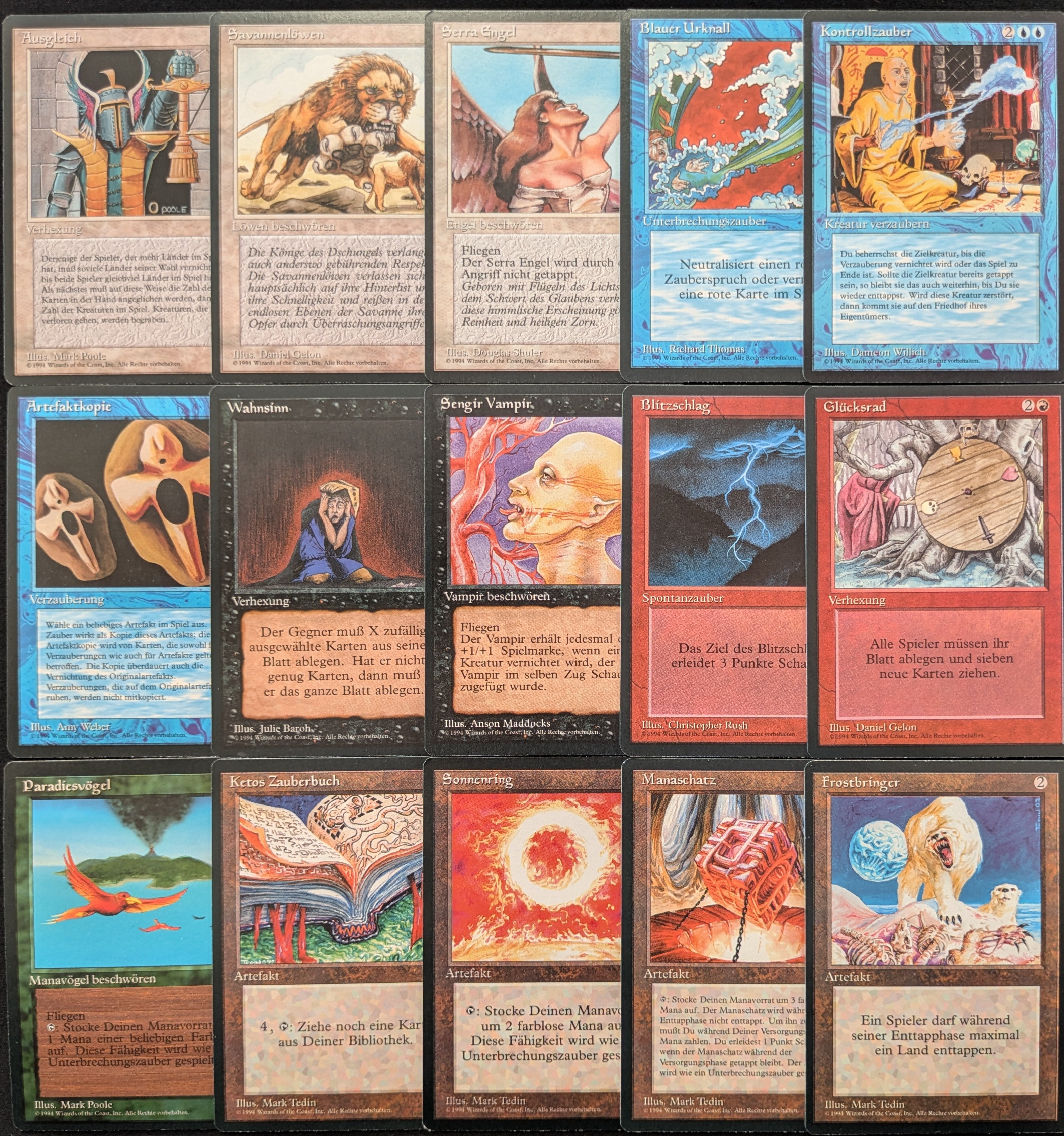 MTG Singles - Full Set - Foreign Black Bordered - NM, NO DUALS - 