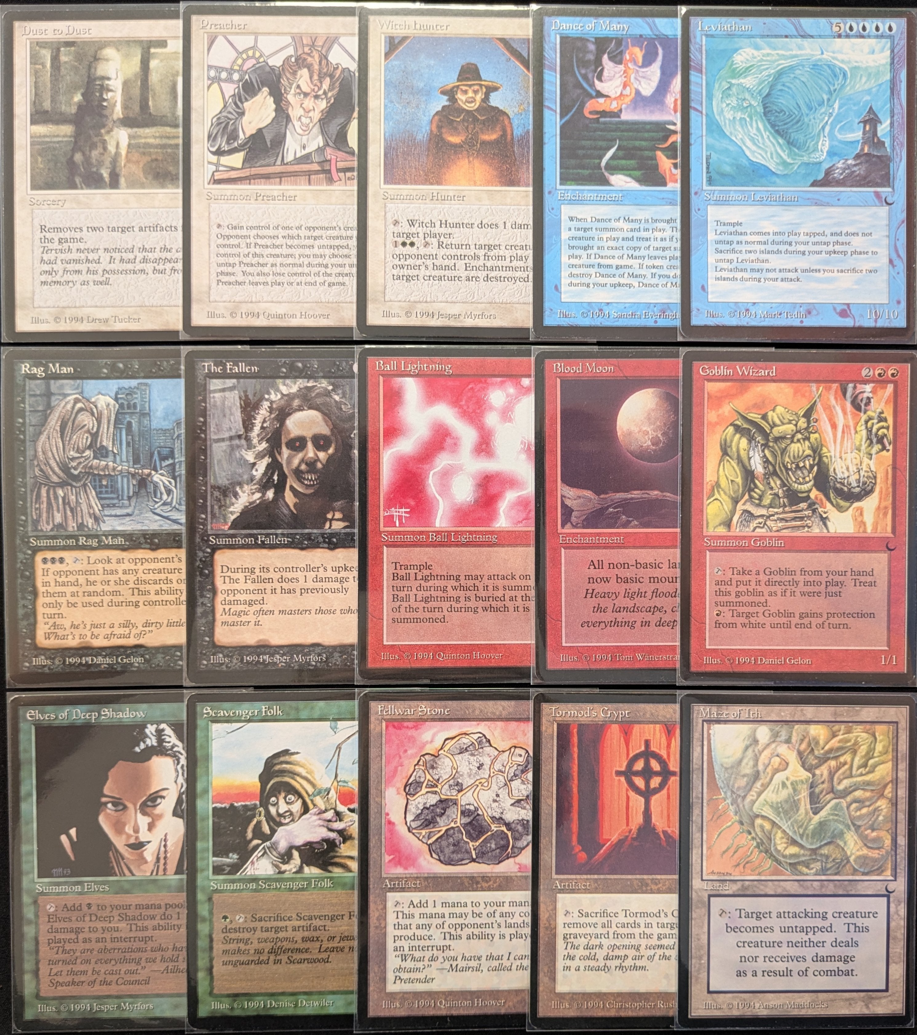 MTG Singles - Full Set - The Dark - GD-NM - 