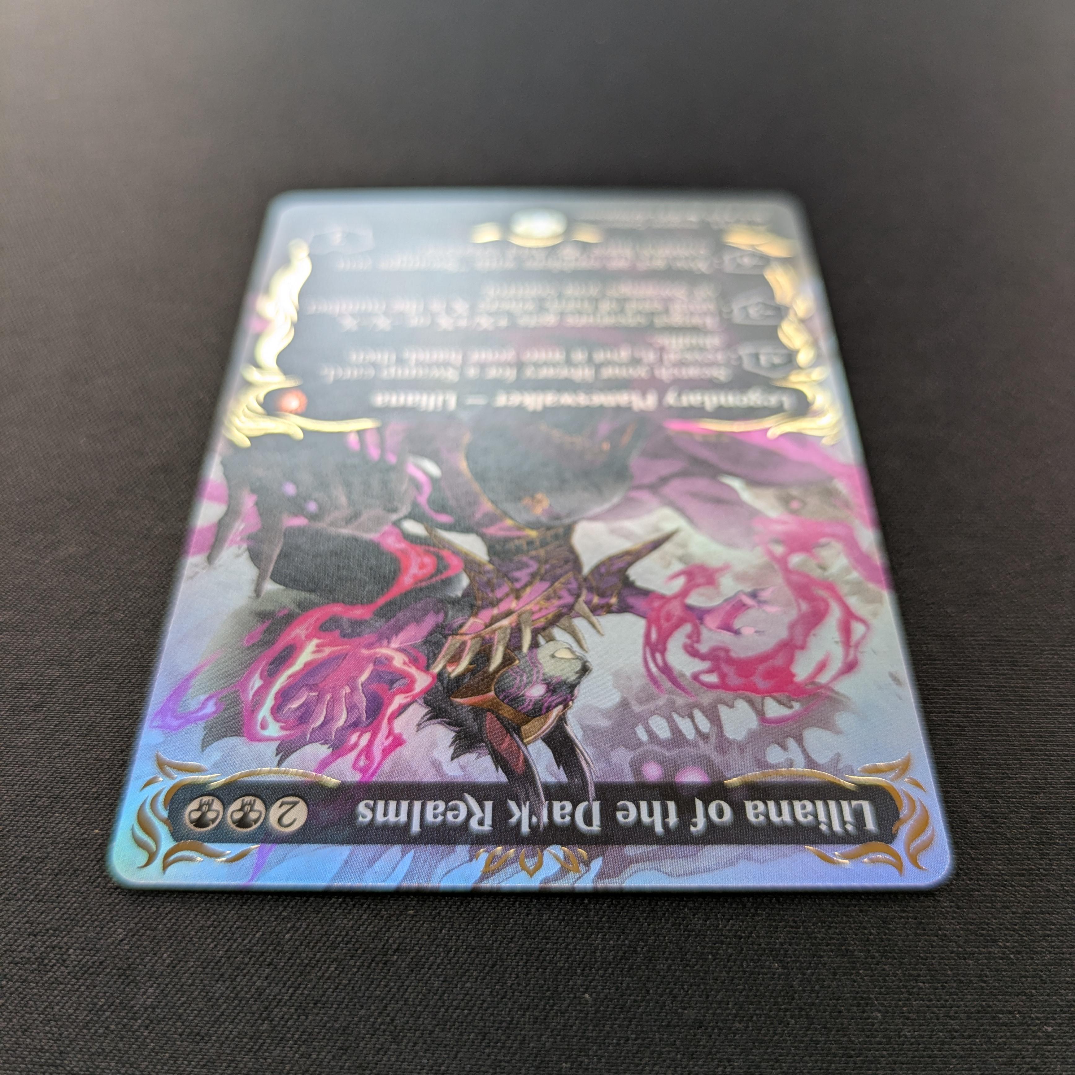 MTG Singles - [FOIL] Liliana of the Dark Realms (Raised Foil) - Commander: Bloomburrow: Extras - NM - 