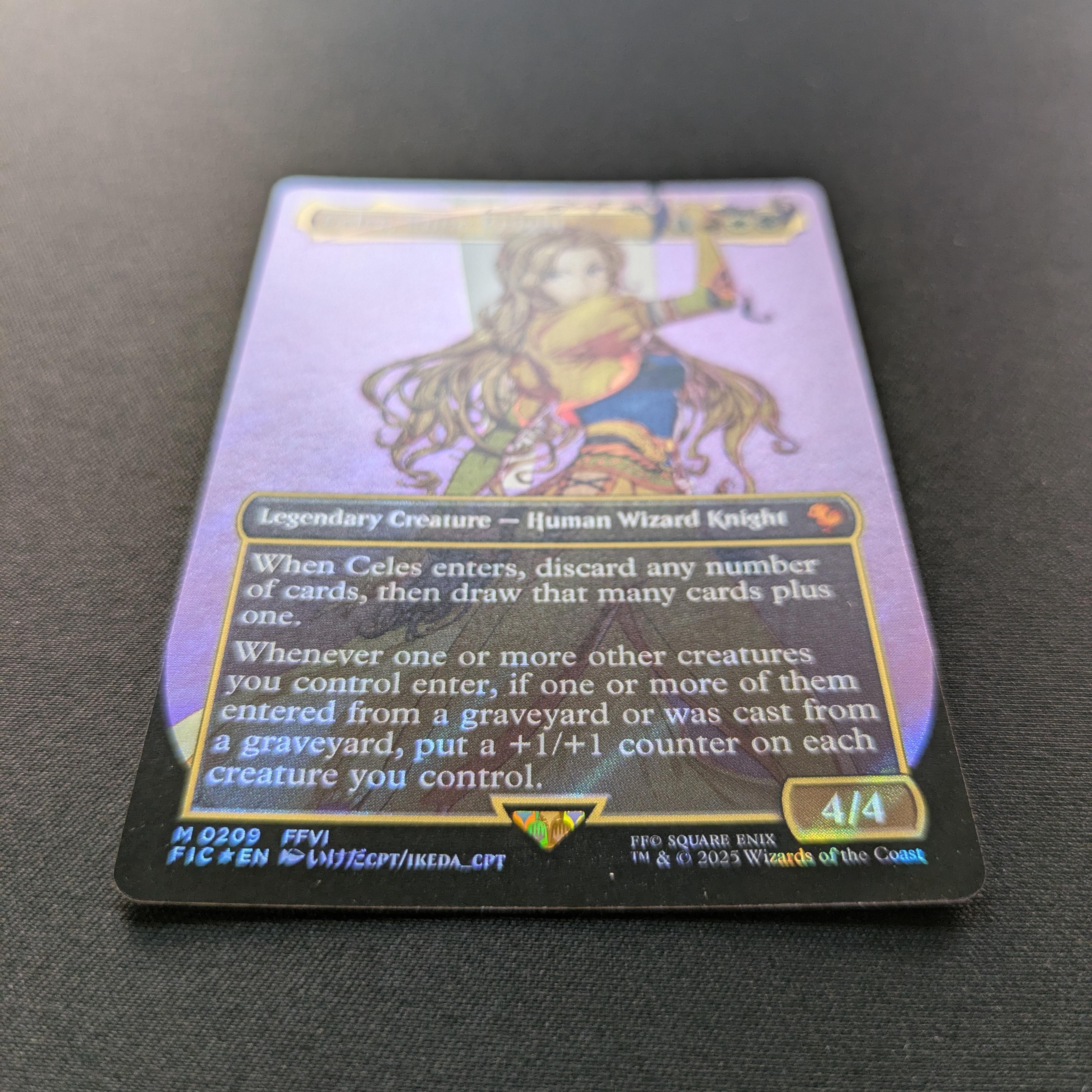 MTG Singles - [FOIL] Celes, Rune Knight (Surge Foil) - Commander: Magic: The Gathering - FINAL FANTASY: Extras - NM - 