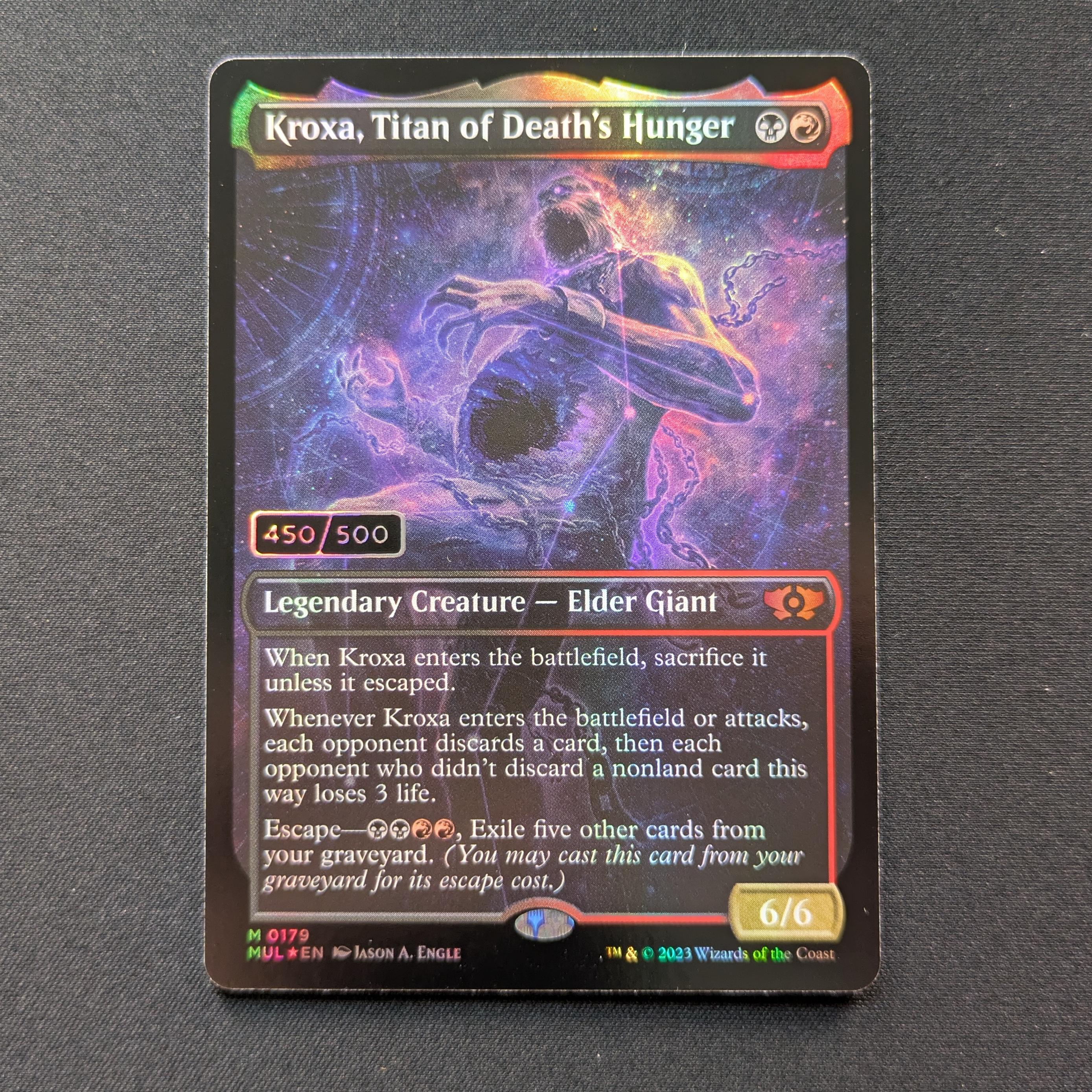 [FOIL] Kroxa, Titan of Death's Hunger (Serialized) - Multiverse Legends - NM, 450/500