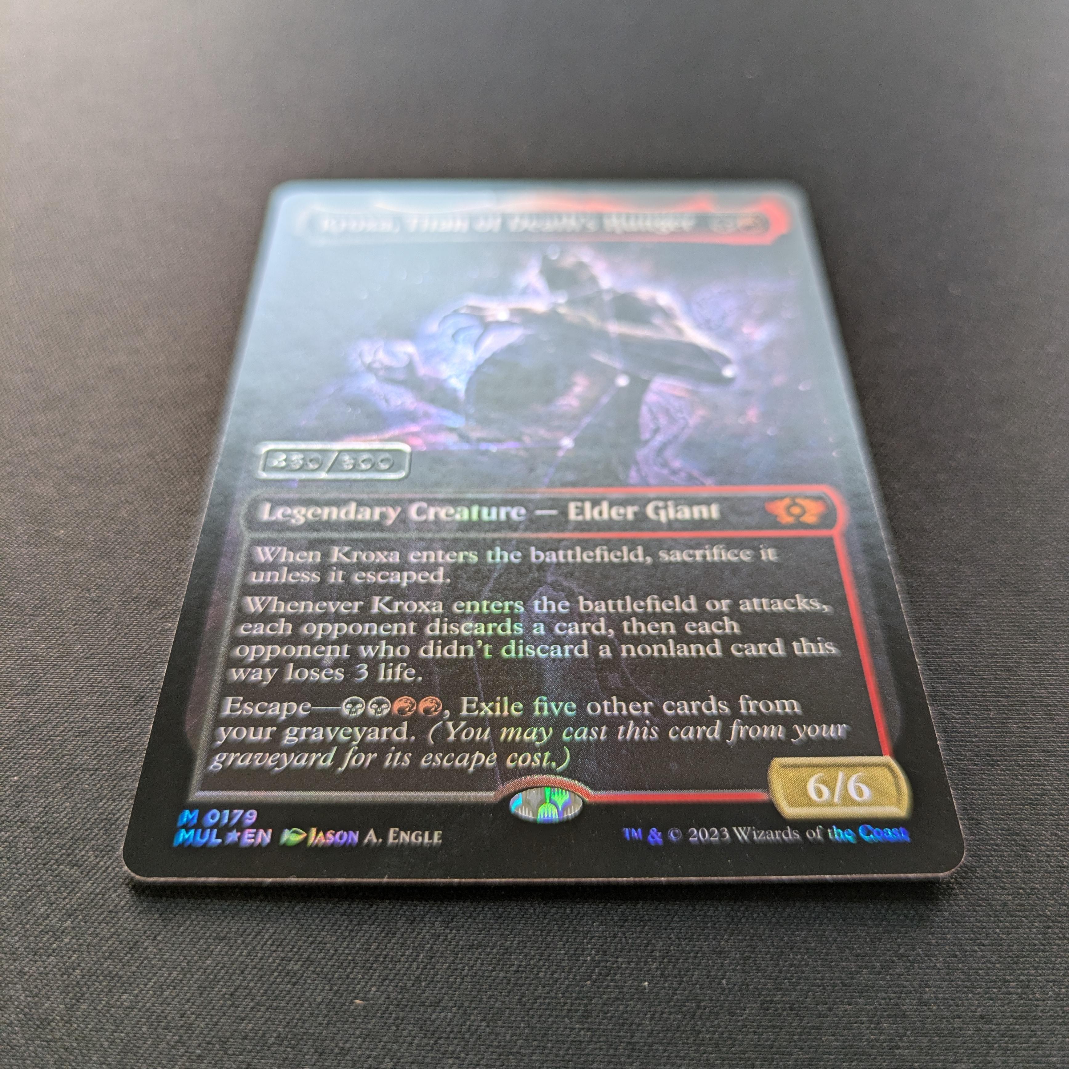 MTG Singles - [FOIL] Kroxa, Titan of Death's Hunger (Serialized) - Multiverse Legends - NM, 450/500 - 