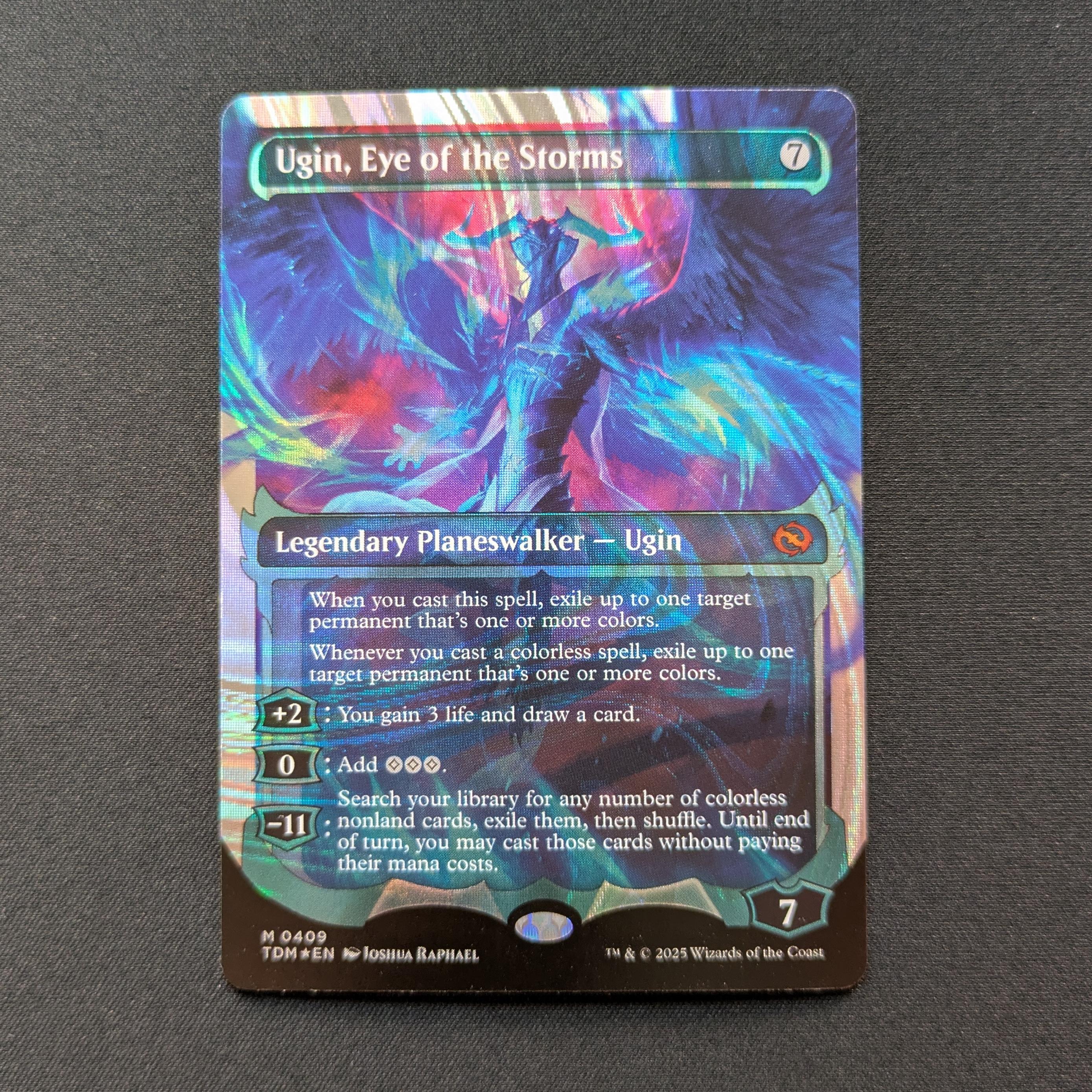 MTG Singles - [FOIL] Ugin, Eye of the Storms (Halo Foil) - Tarkir: Dragonstorm: Extras - NM - 