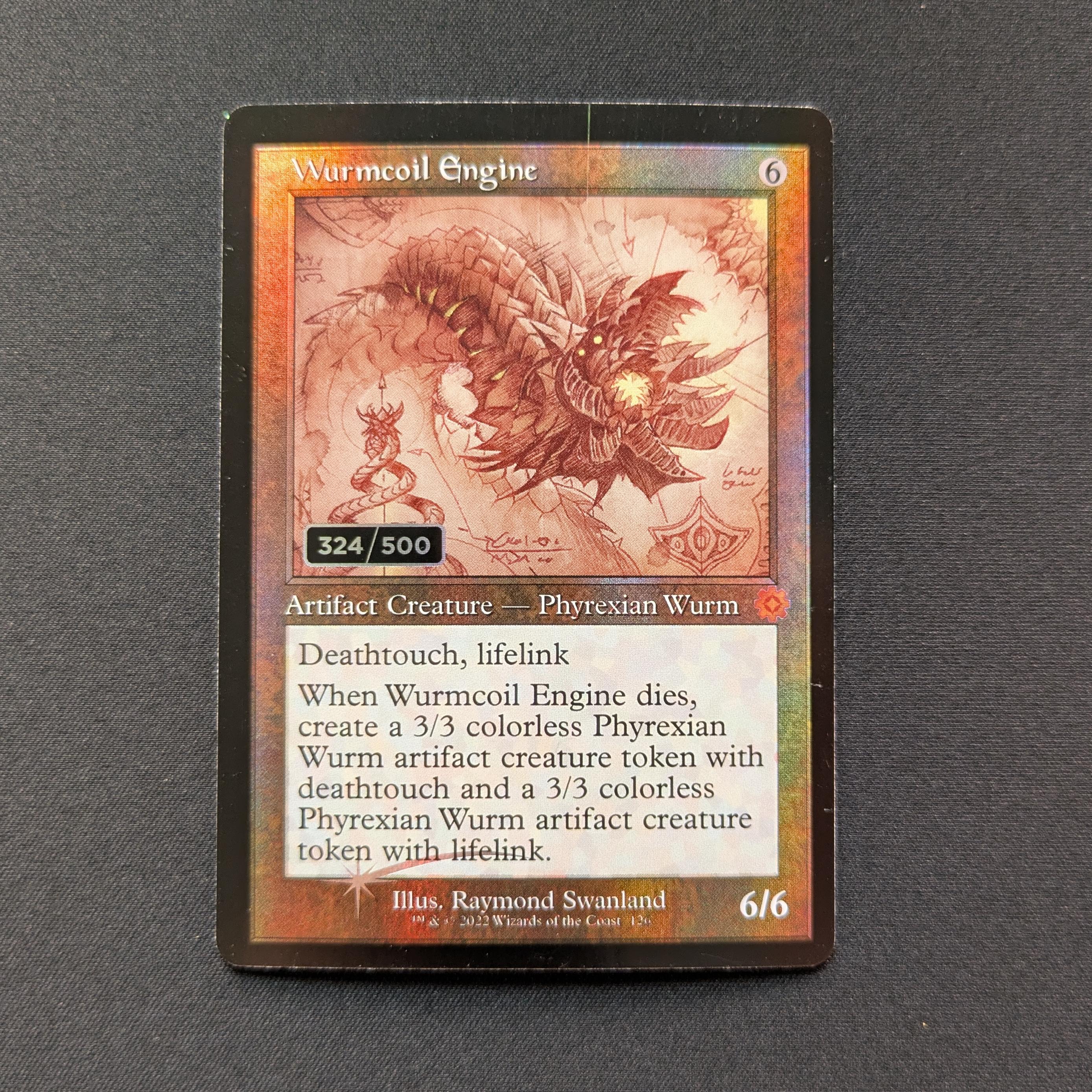 MTG Singles - [FOIL] Wurmcoil Engine (Serialized) - Retro Frame Artifacts - EX, 324/500 - 