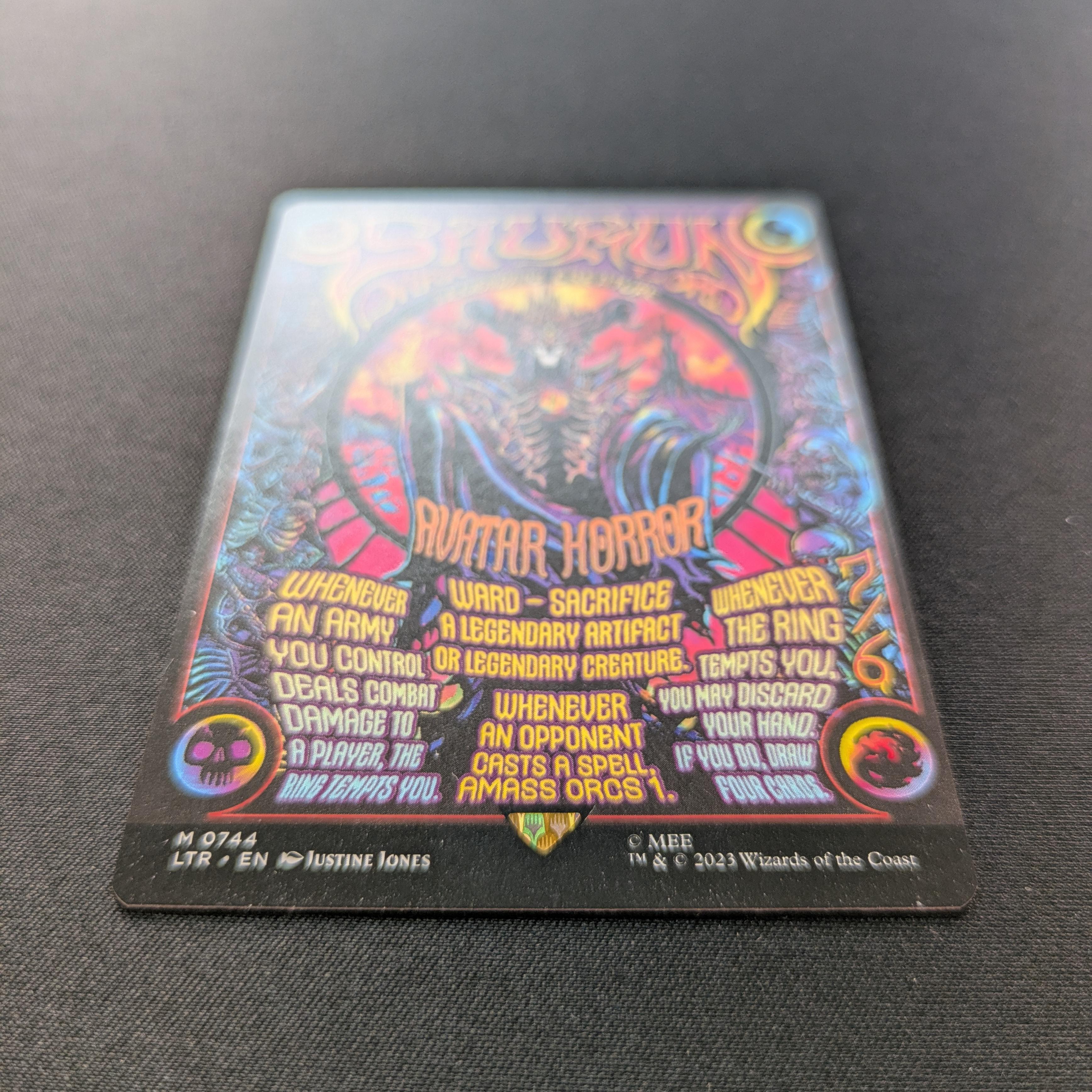 MTG Singles - Sauron, the Dark Lord - The Lord of the Rings: Tales of Middle-earth Holiday Release - NM - 