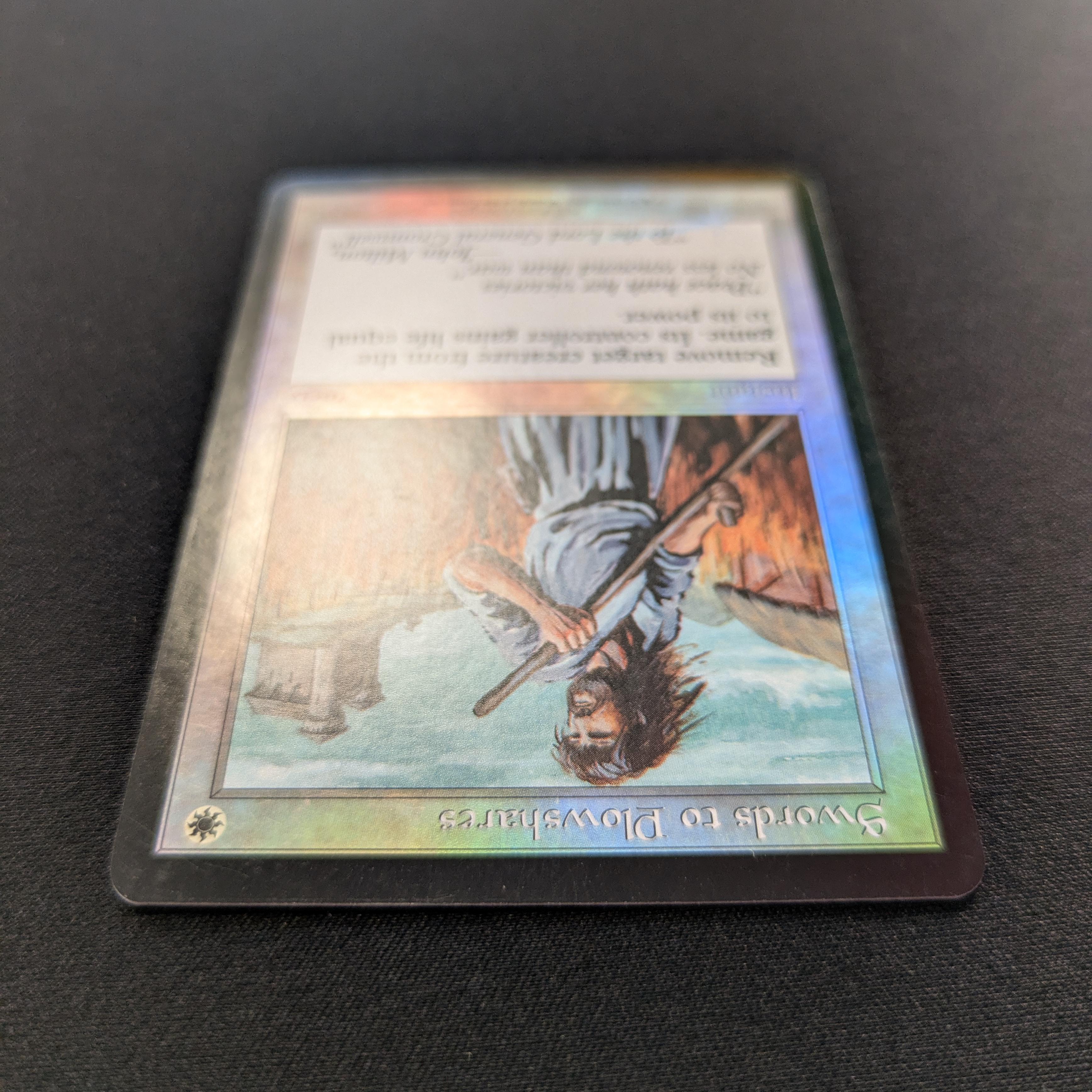 MTG Singles - [FOIL] Swords to Plowshares - Friday Night Magic Promos - EX - 