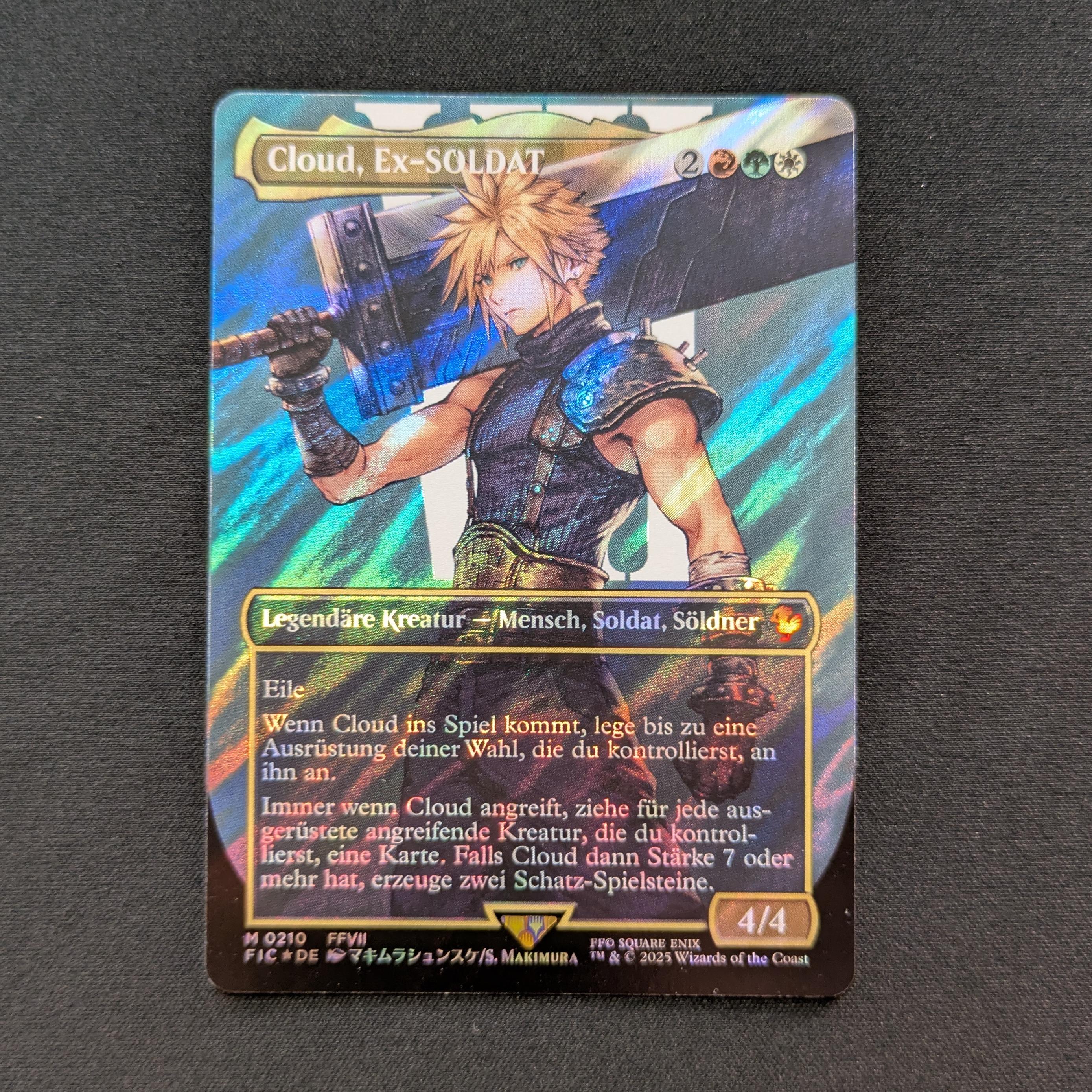 MTG Singles - [FOIL] Cloud, Ex-SOLDIER (Surge Foil) - Commander: Magic: The Gathering - FINAL FANTASY: Extras - NM - 