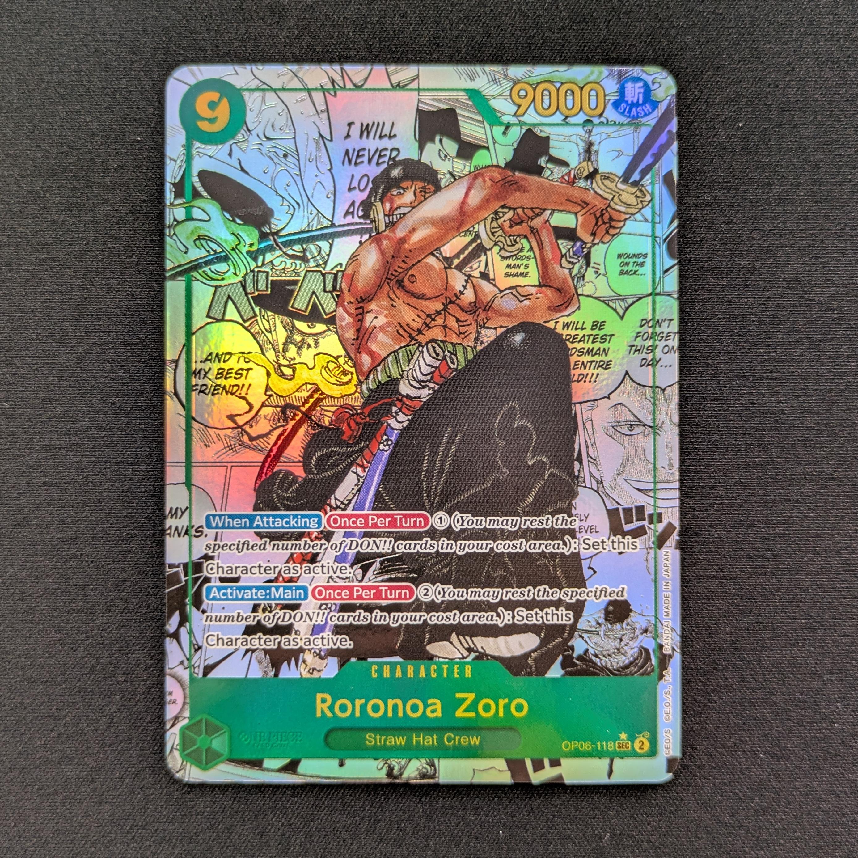 OPCG Singles - Roronoa Zoro (OP06-118) - - Wings of the Captain - NM - 