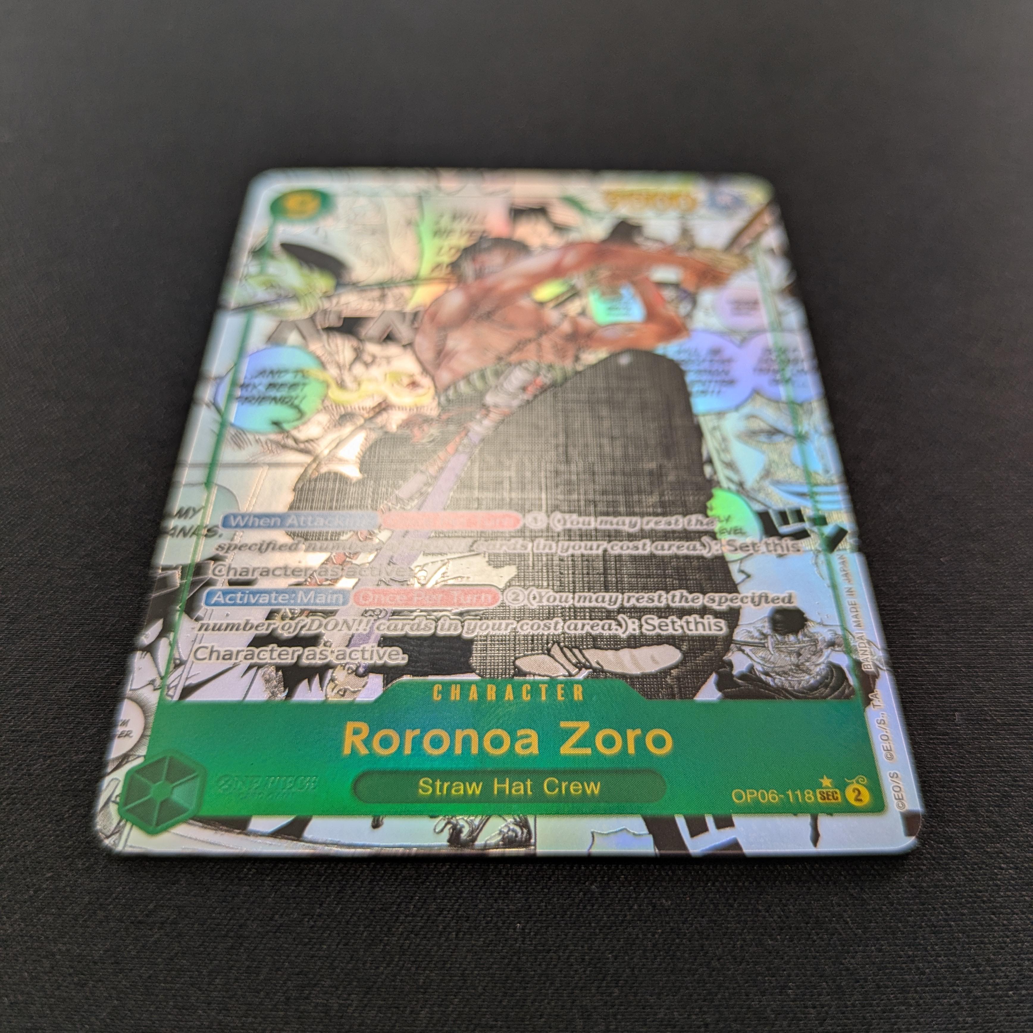 OPCG Singles - Roronoa Zoro (OP06-118) - - Wings of the Captain - NM - 