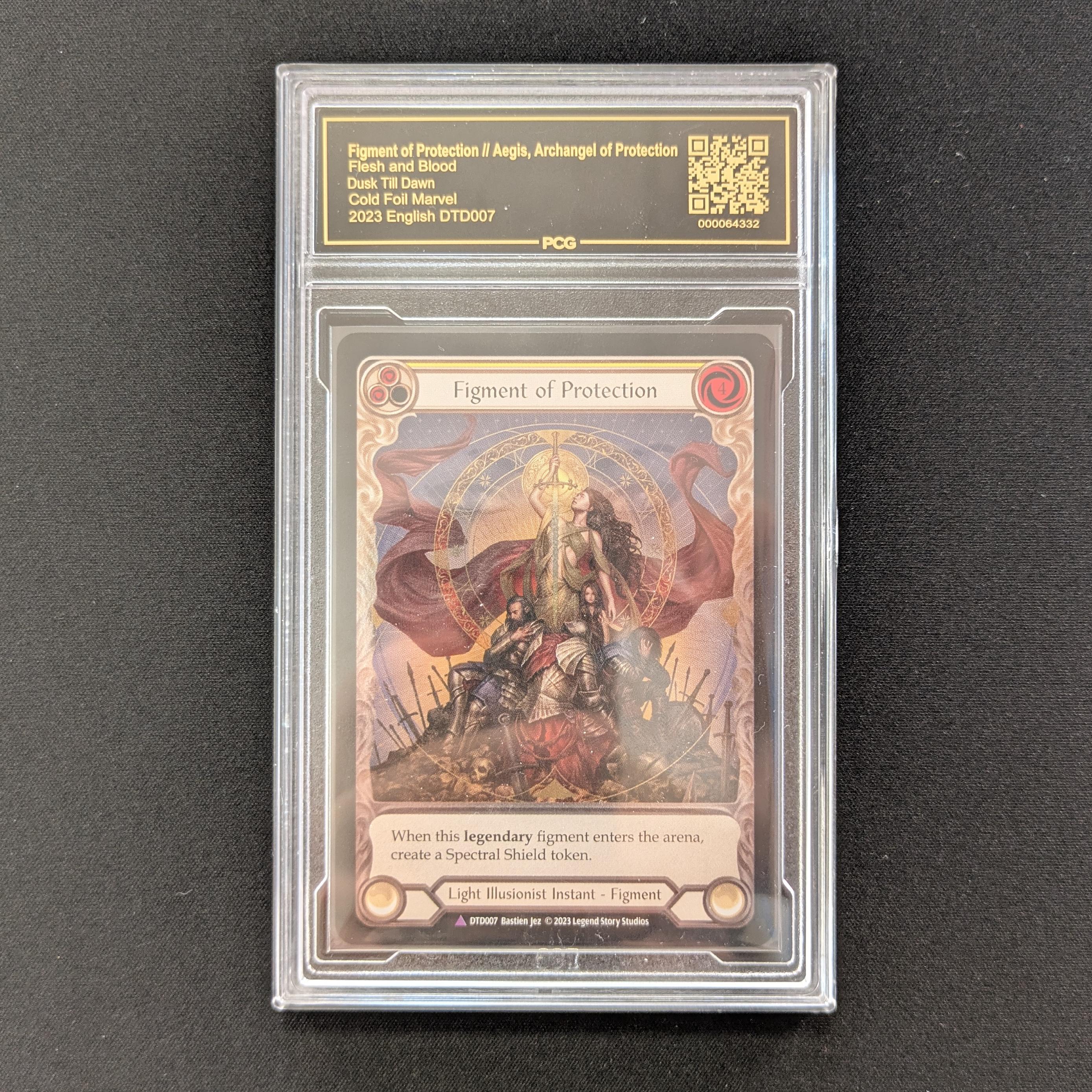 FAB Singles - Figment of Protection // Aegis, Archangel of Protection (Marvel) - - Dusk till Dawn - PCG 9.5 - 
