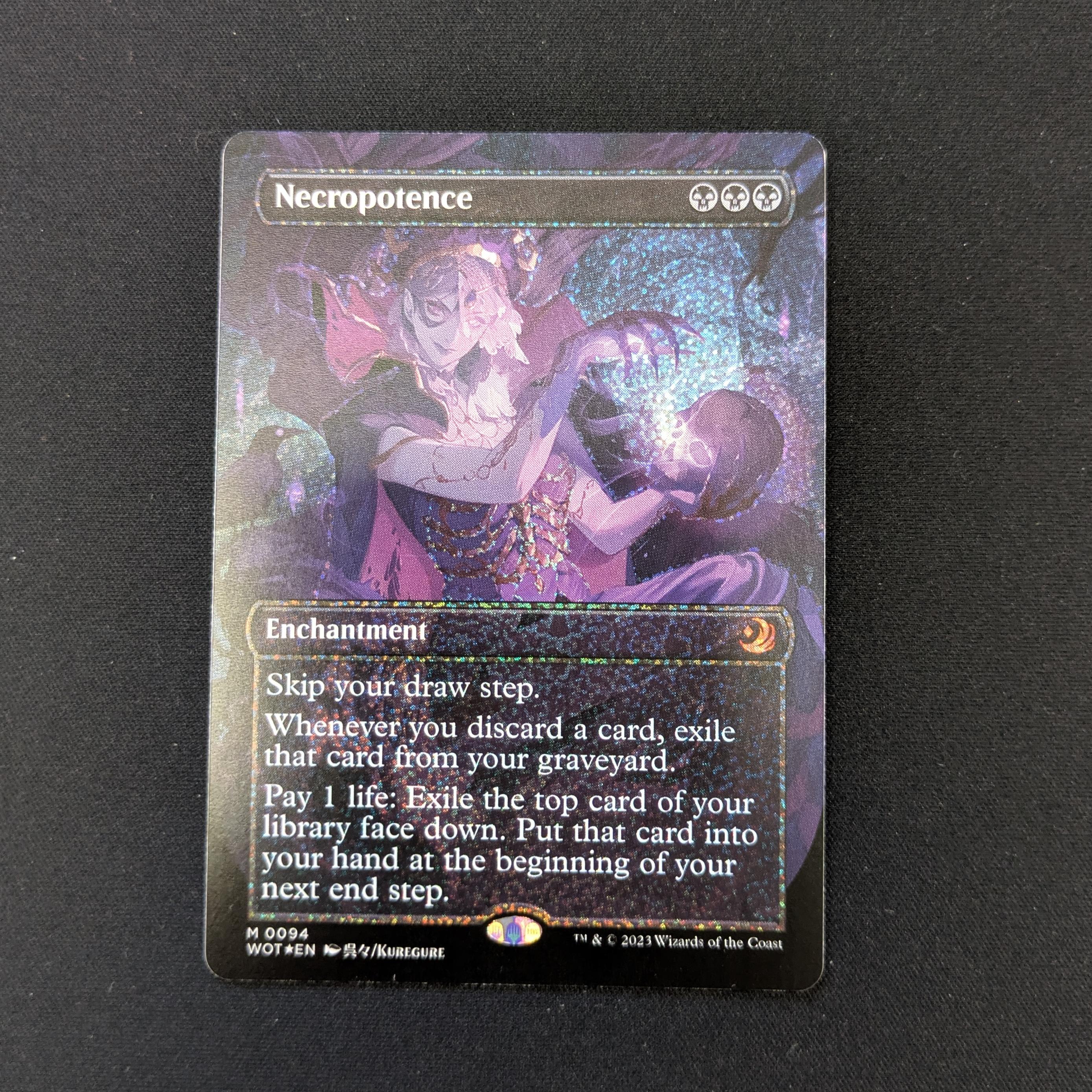 MTG Singles - [FOIL] Necropotence (Confetti Foil) - Enchanting Tales - NM - 