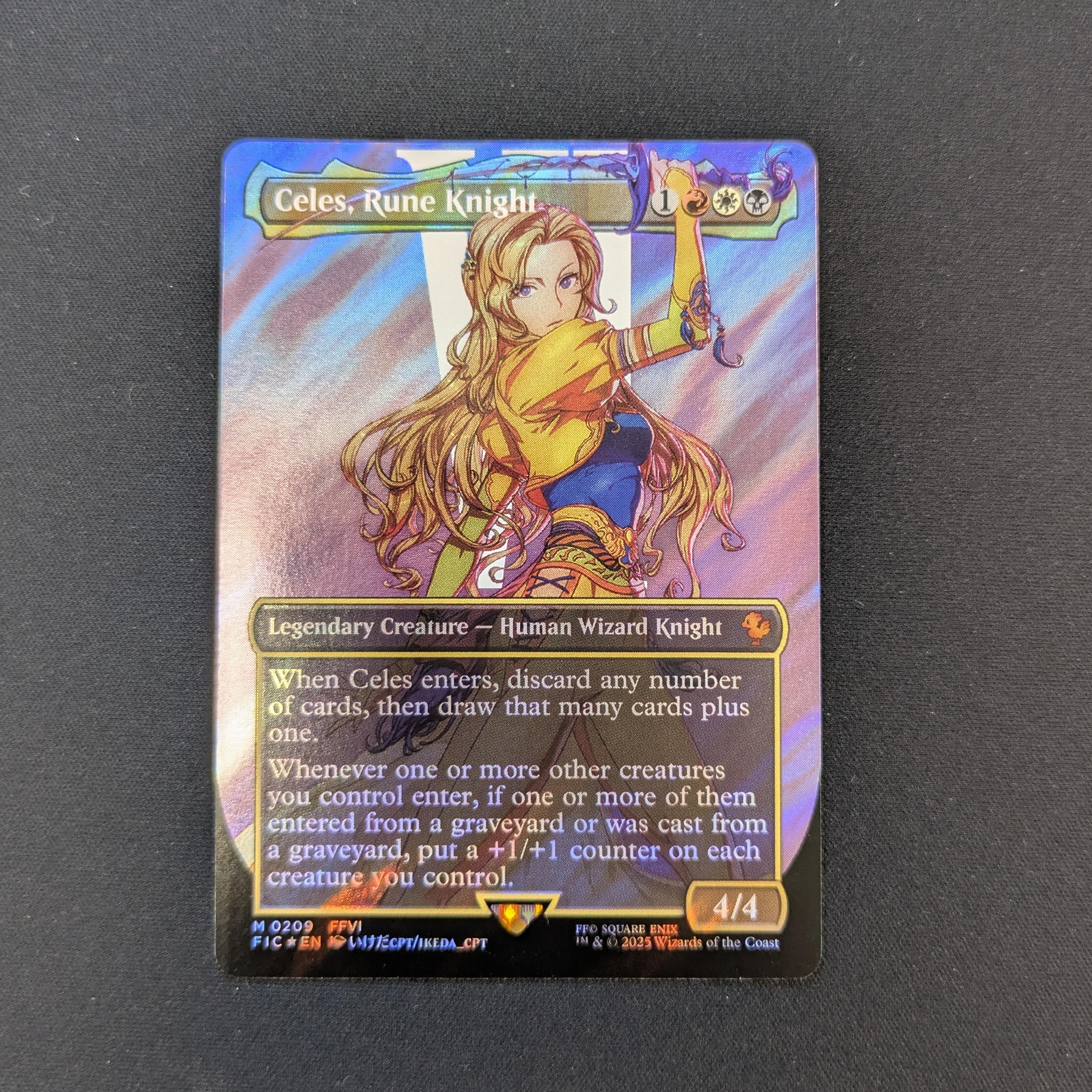 [FOIL] Celes, Rune Knight (Surge Foil) - Commander: Magic: The Gathering - FINAL FANTASY: Extras - NM