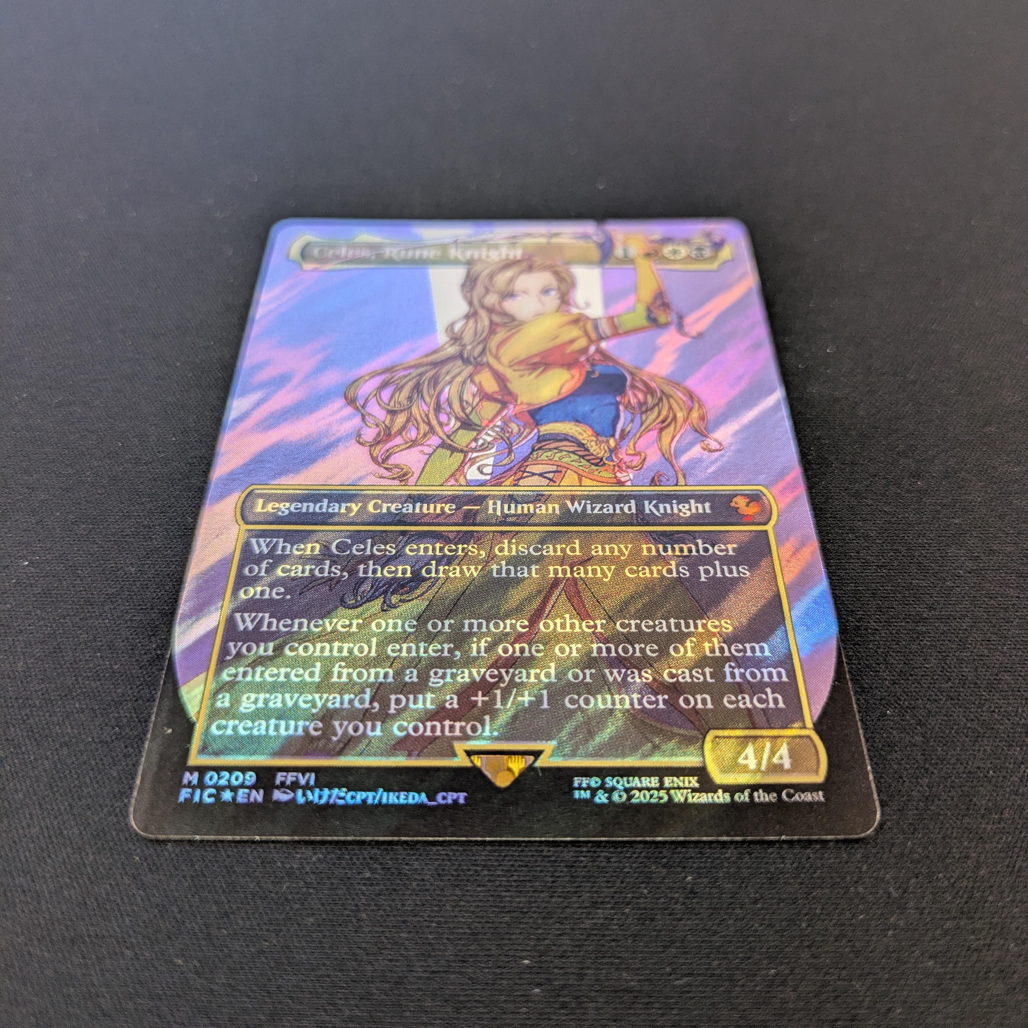 [FOIL] Celes, Rune Knight (Surge Foil) - Commander: Magic: The Gathering - FINAL FANTASY: Extras - NM
