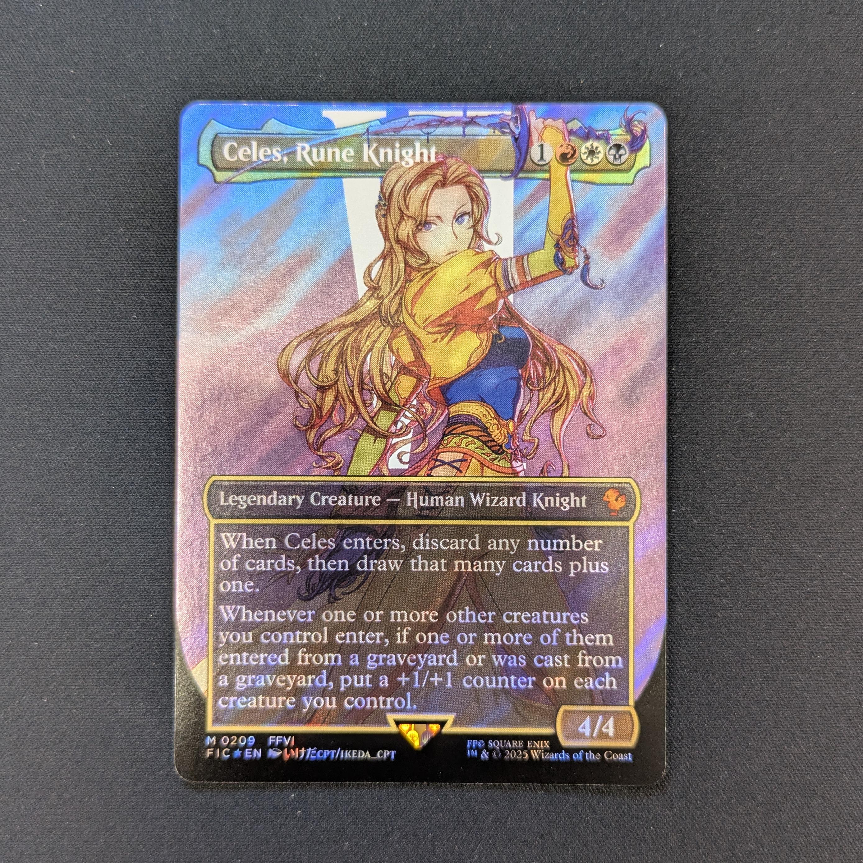[FOIL] Celes, Rune Knight (Surge Foil) - Commander: Magic: The Gathering - FINAL FANTASY: Extras - NM