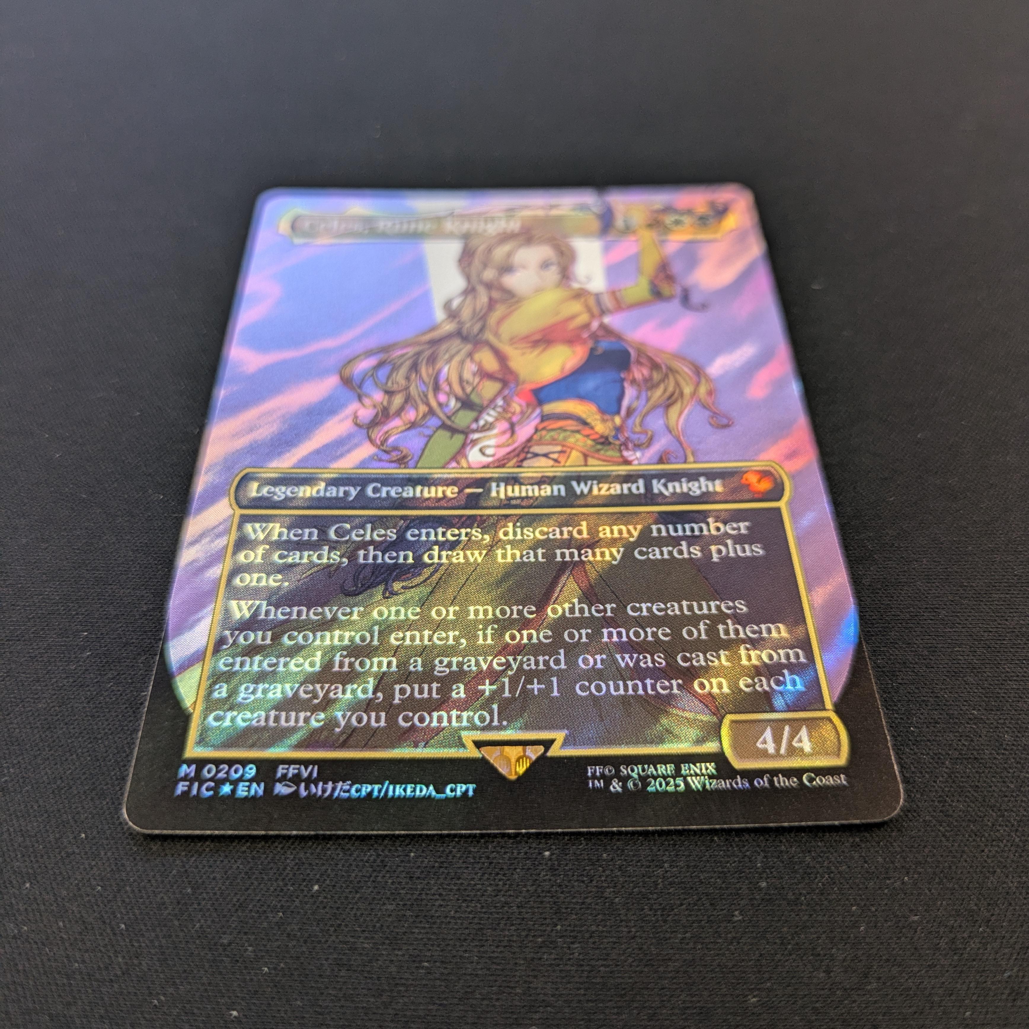 [FOIL] Celes, Rune Knight (Surge Foil) - Commander: Magic: The Gathering - FINAL FANTASY: Extras - NM
