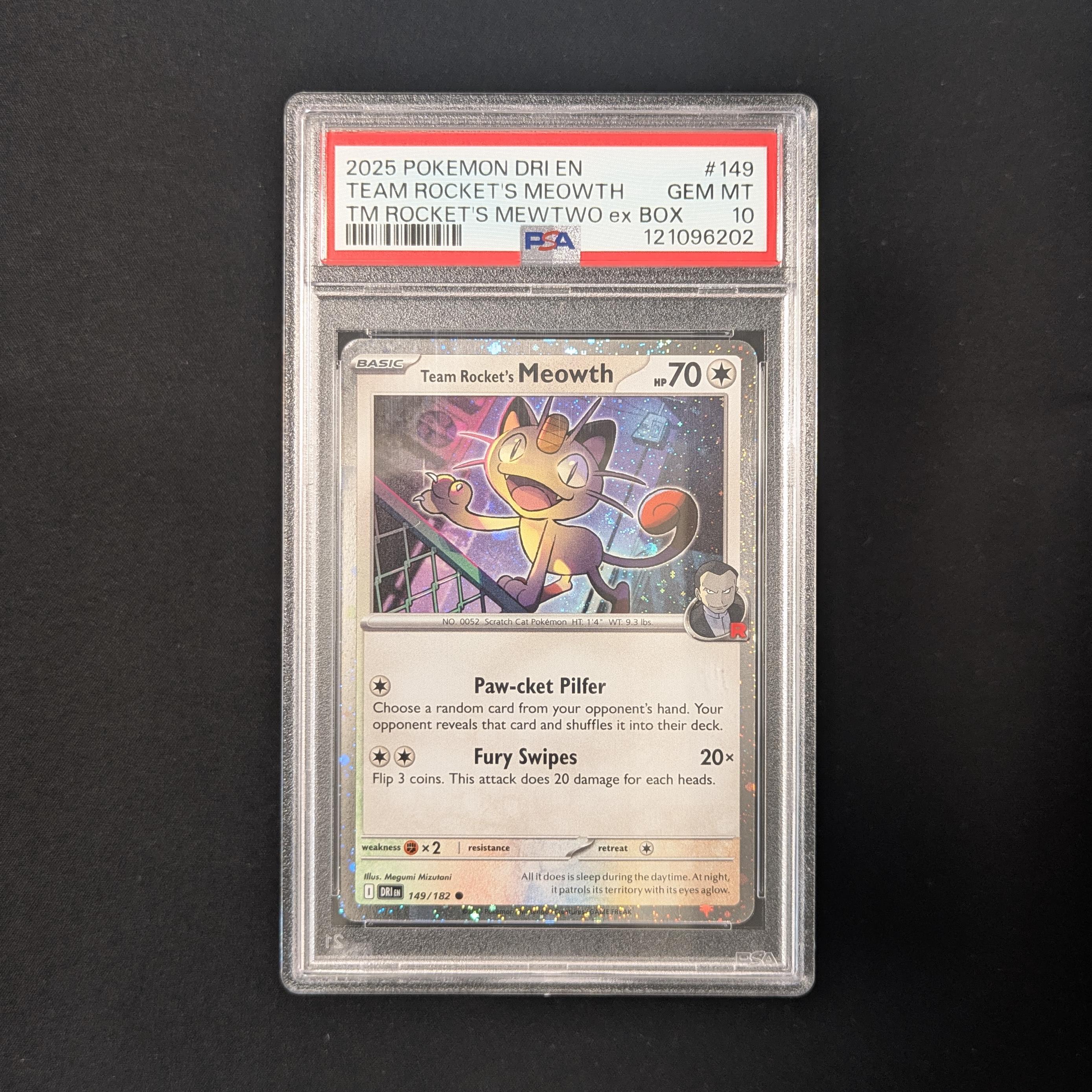 PTCG Singles - Team Rocket's Meowth (xDRI 149) - Destined Rivals: Additionals - 