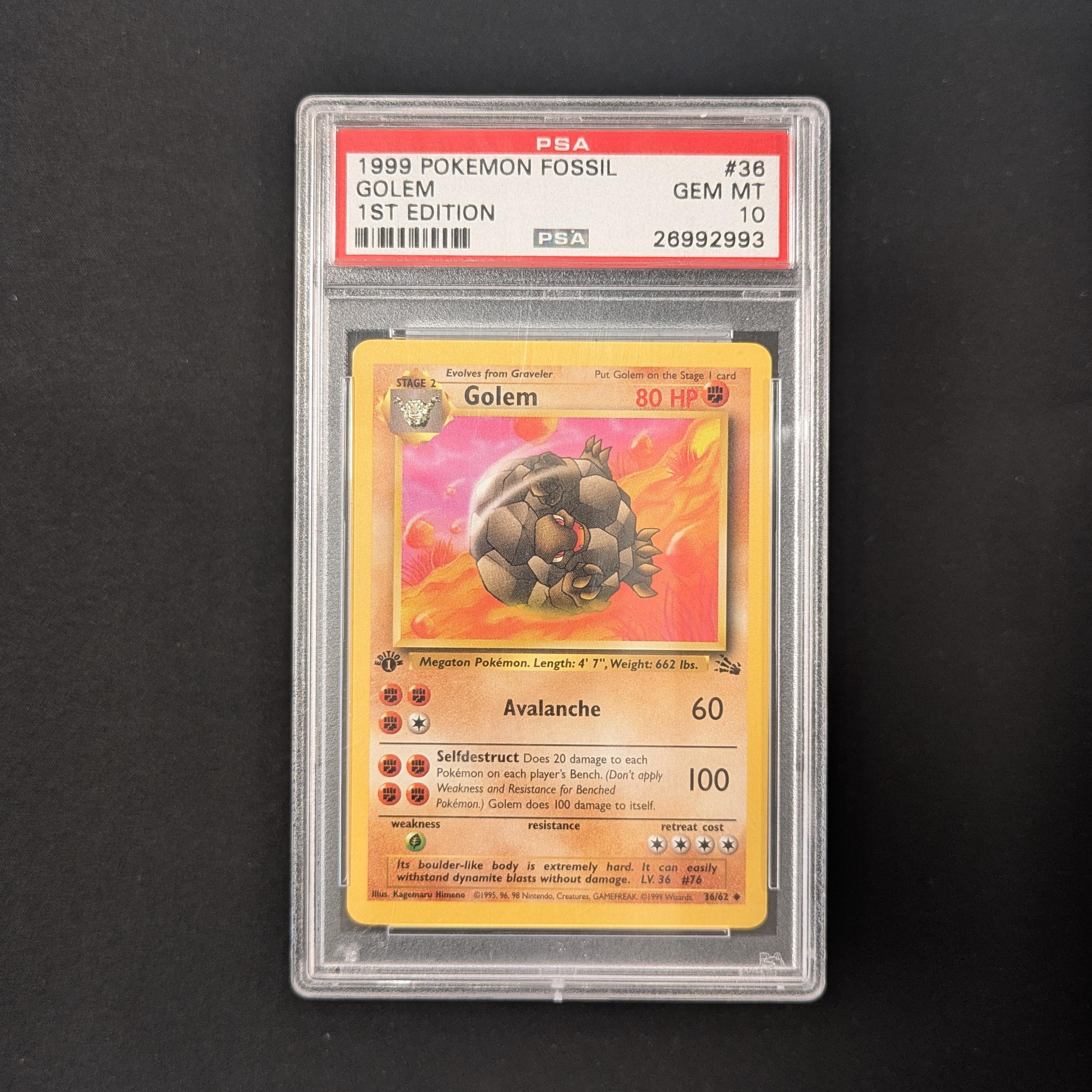 PTCG Singles - Golem (FO 36) - Fossil - 