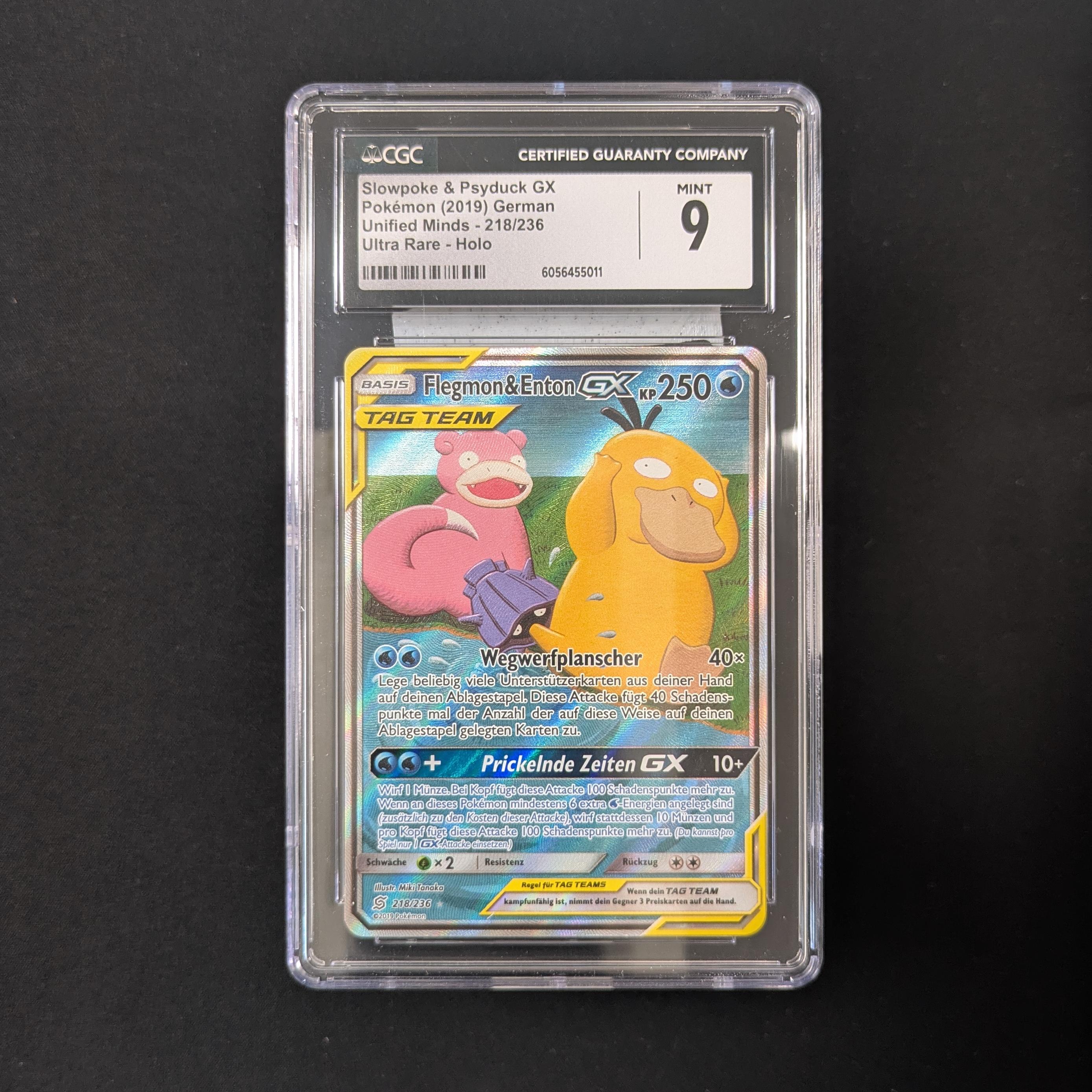 PTCG Singles - Slowpoke & Psyduck GX (UNM 218) - Unified Minds - 
