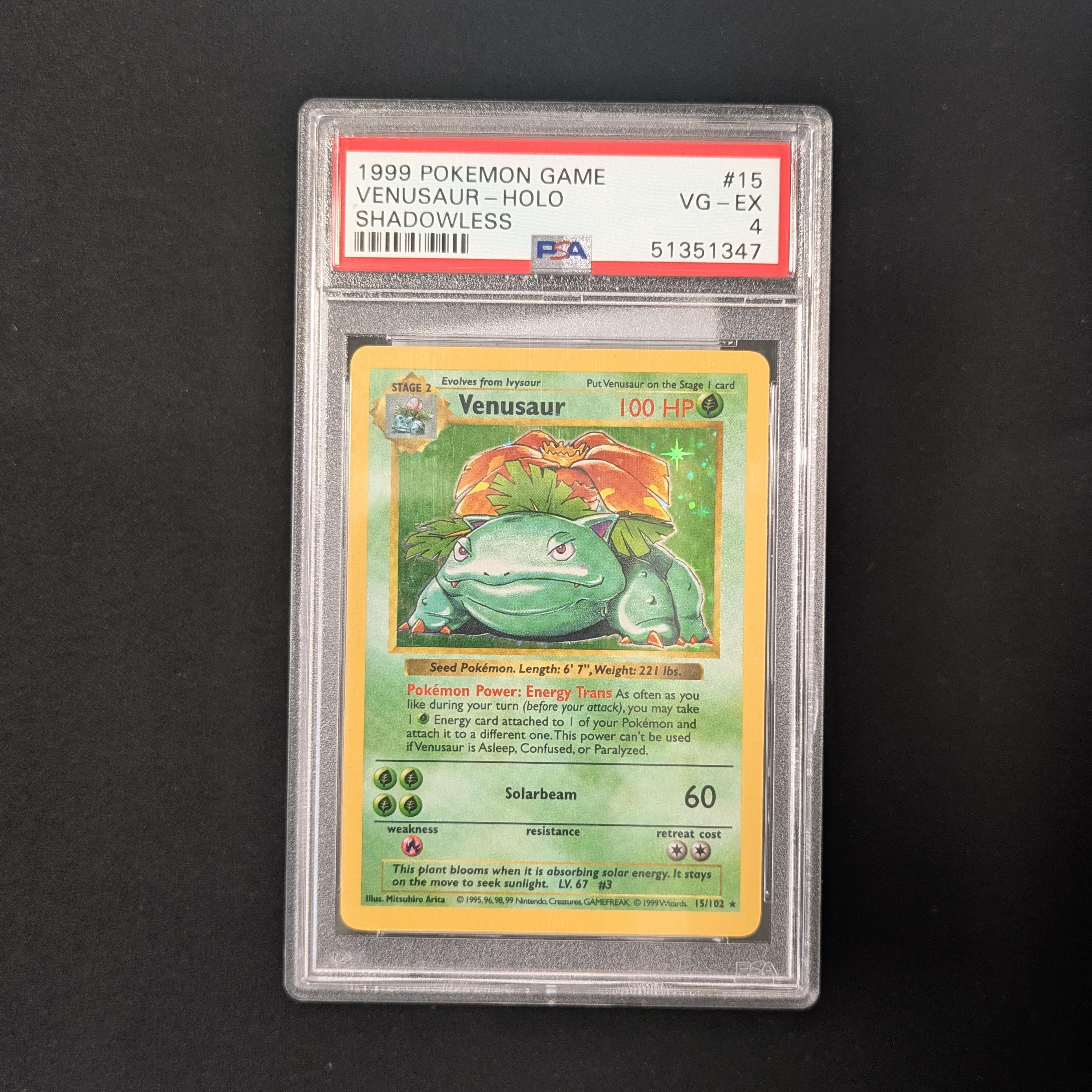 PTCG Singles - Venusaur (Shadowless) (BS 15) - Base Set - 
