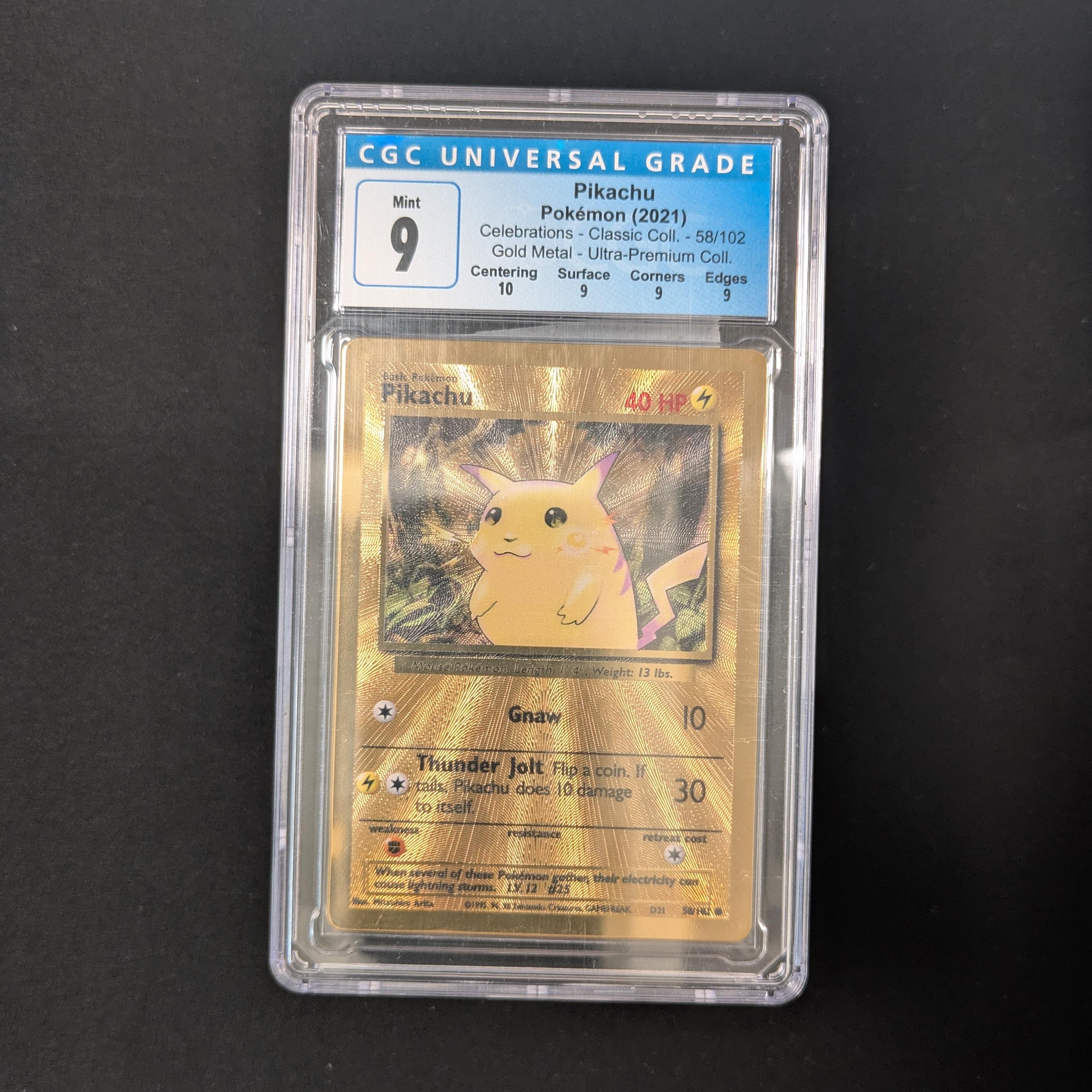 PTCG Singles - Pikachu (Metal) (CEL BS 58) - Celebrations - 