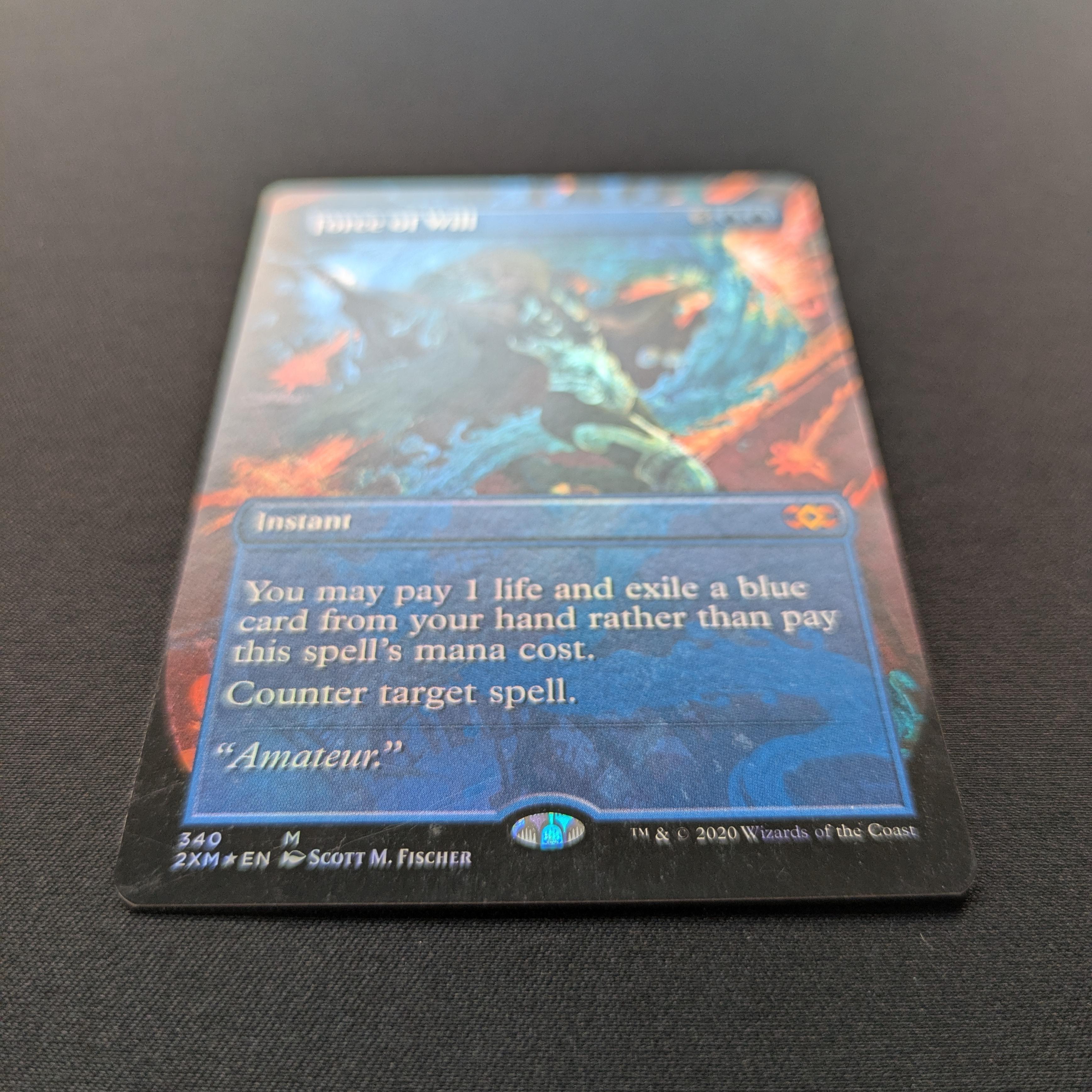 MTG Singles - [FOIL] Force of Will - Double Masters: Extras - EX - 