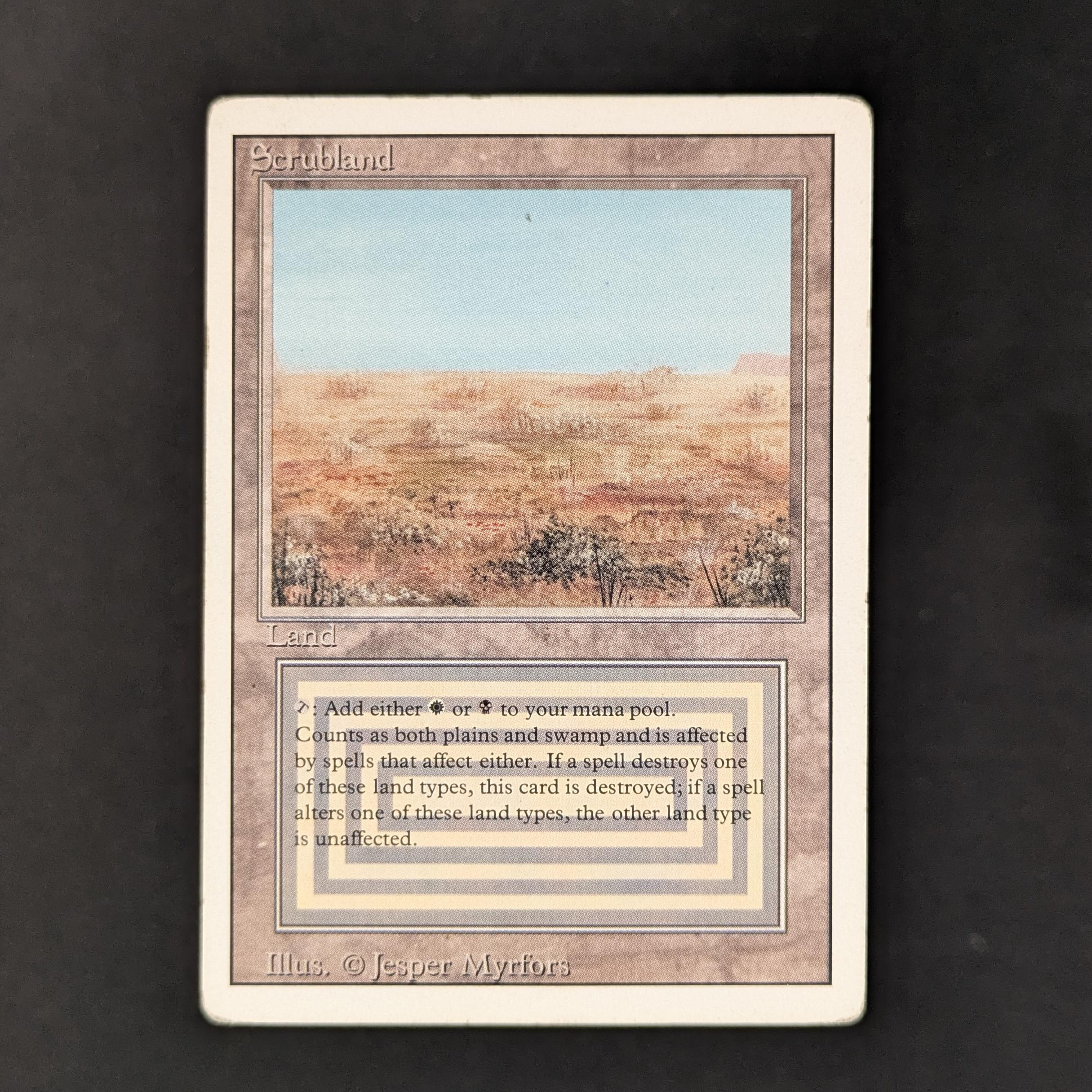 MTG Singles - Scrubland - Revised - 