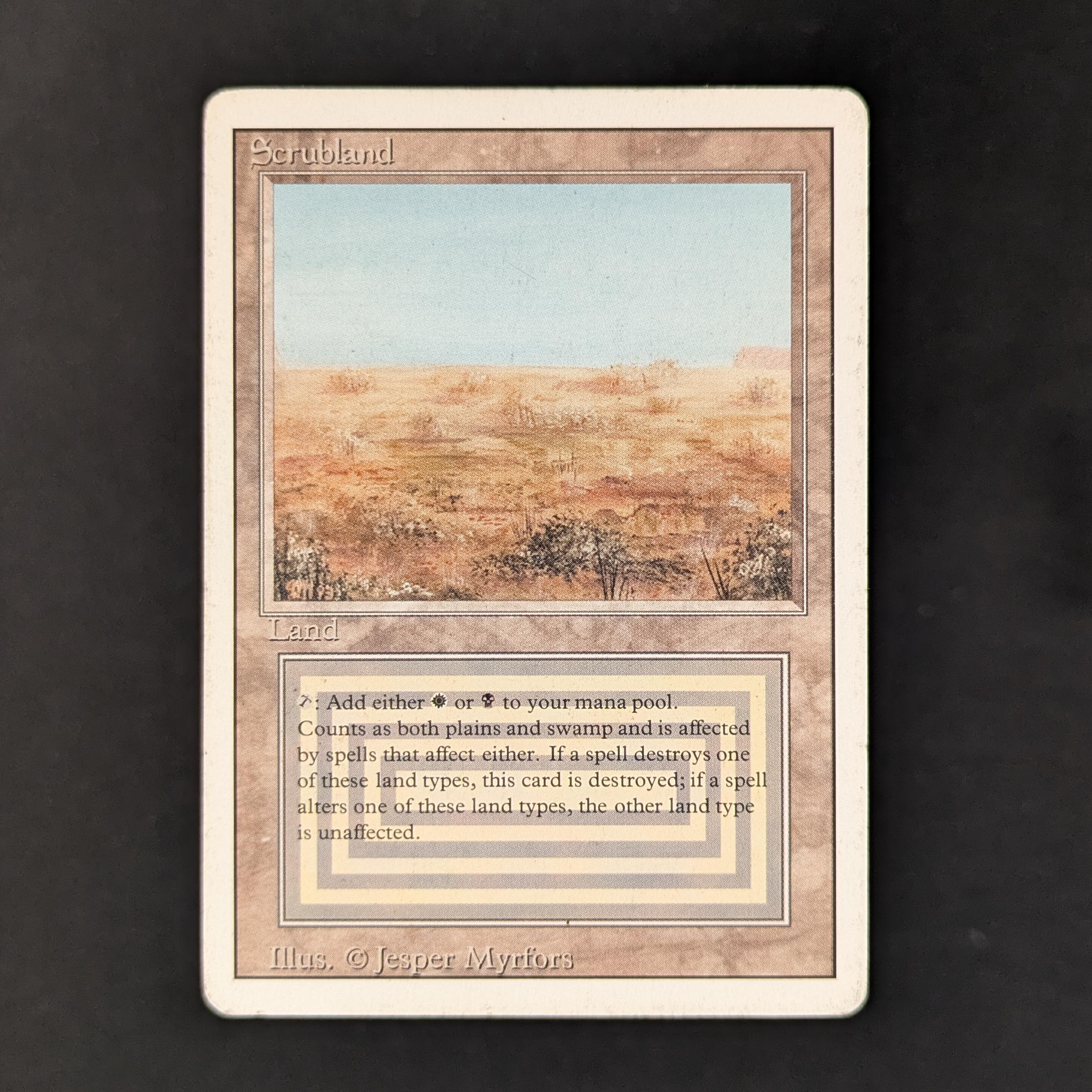 MTG Singles - Scrubland - Revised - 