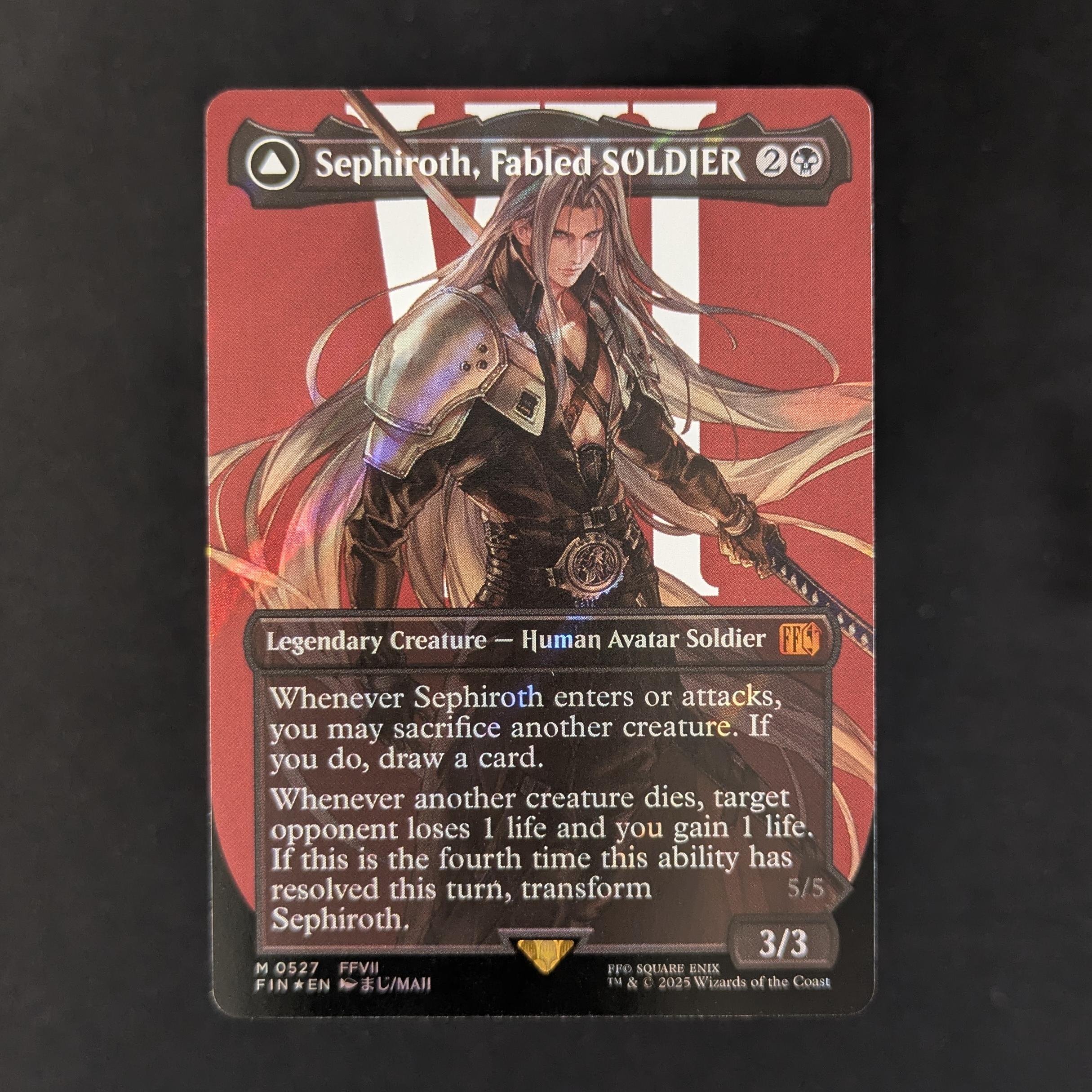 MTG Singles - [FOIL] Sephiroth, Fabled SOLDIER (Surge Foil) - Magic: The Gathering - FINAL FANTASY: Extras - NM - 