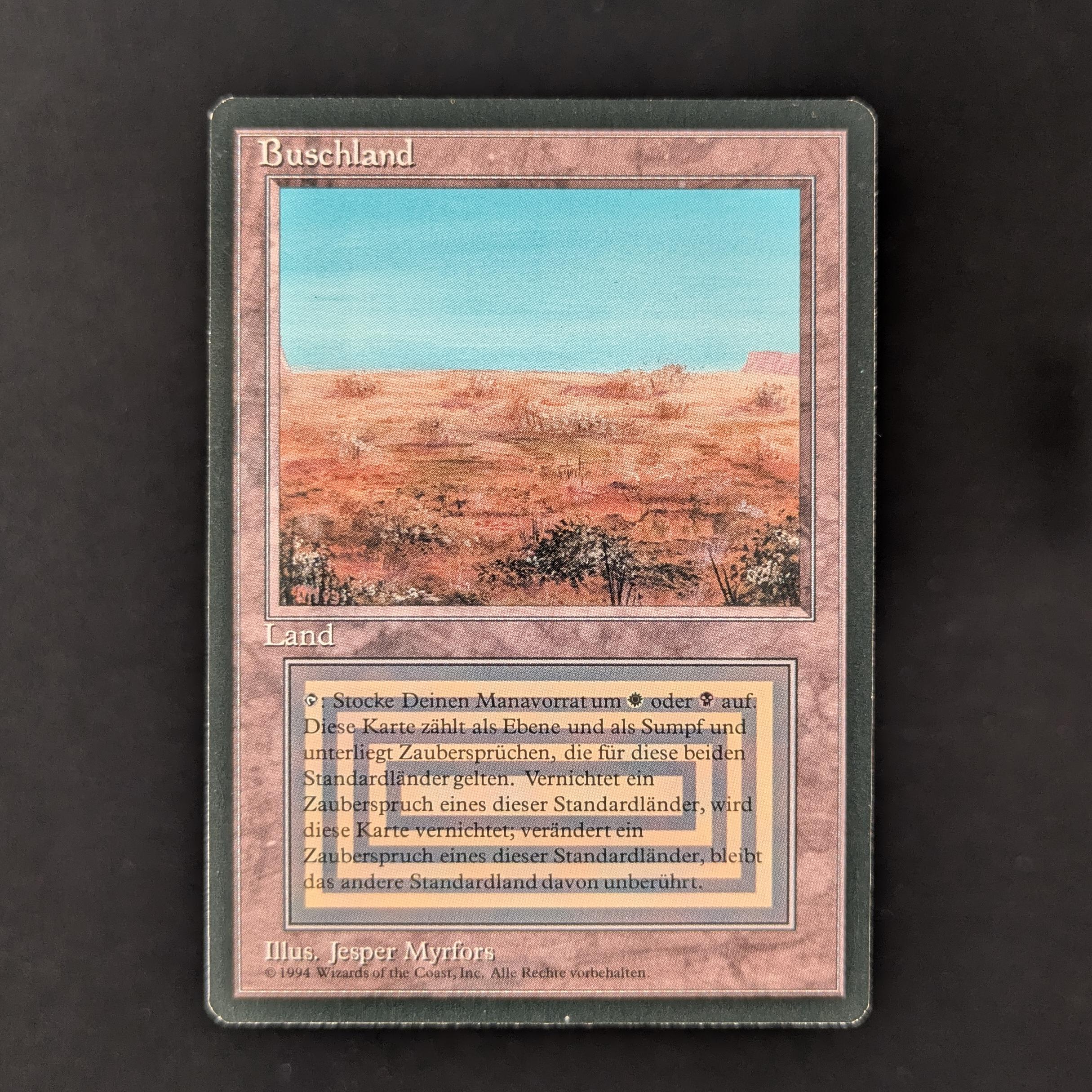 MTG Singles - Scrubland - Foreign Black Bordered - 